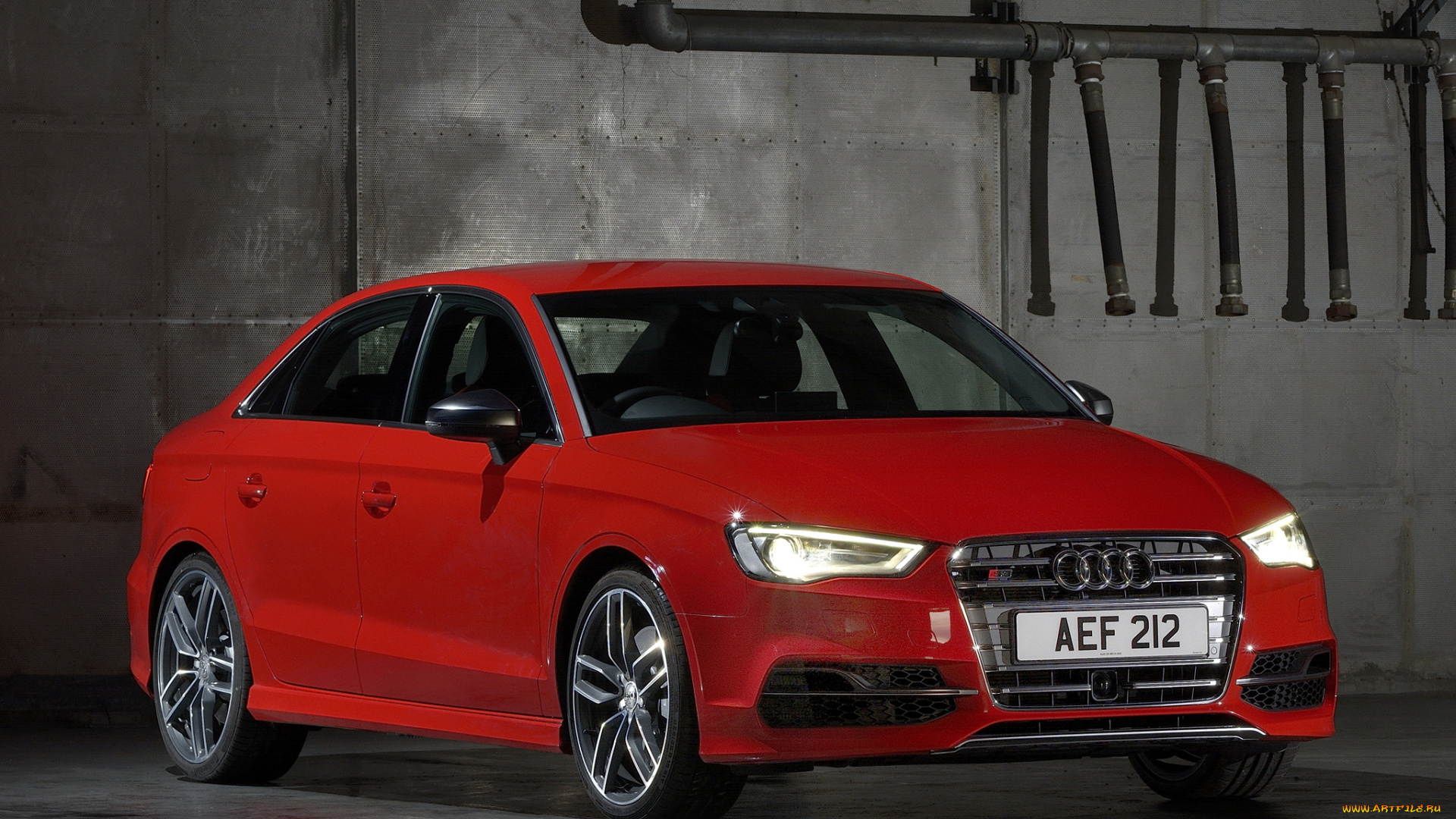 автомобили, audi, sedan, s3, uk-spec, 8v, 2013, красный