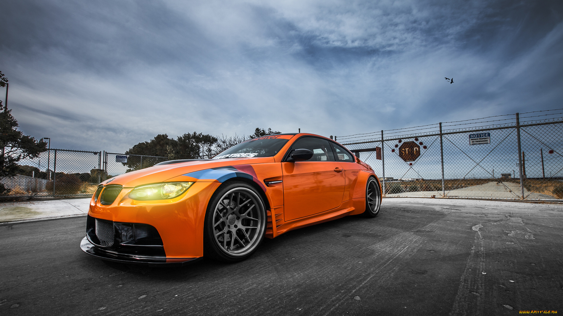 автомобили, bmw, оранжевый