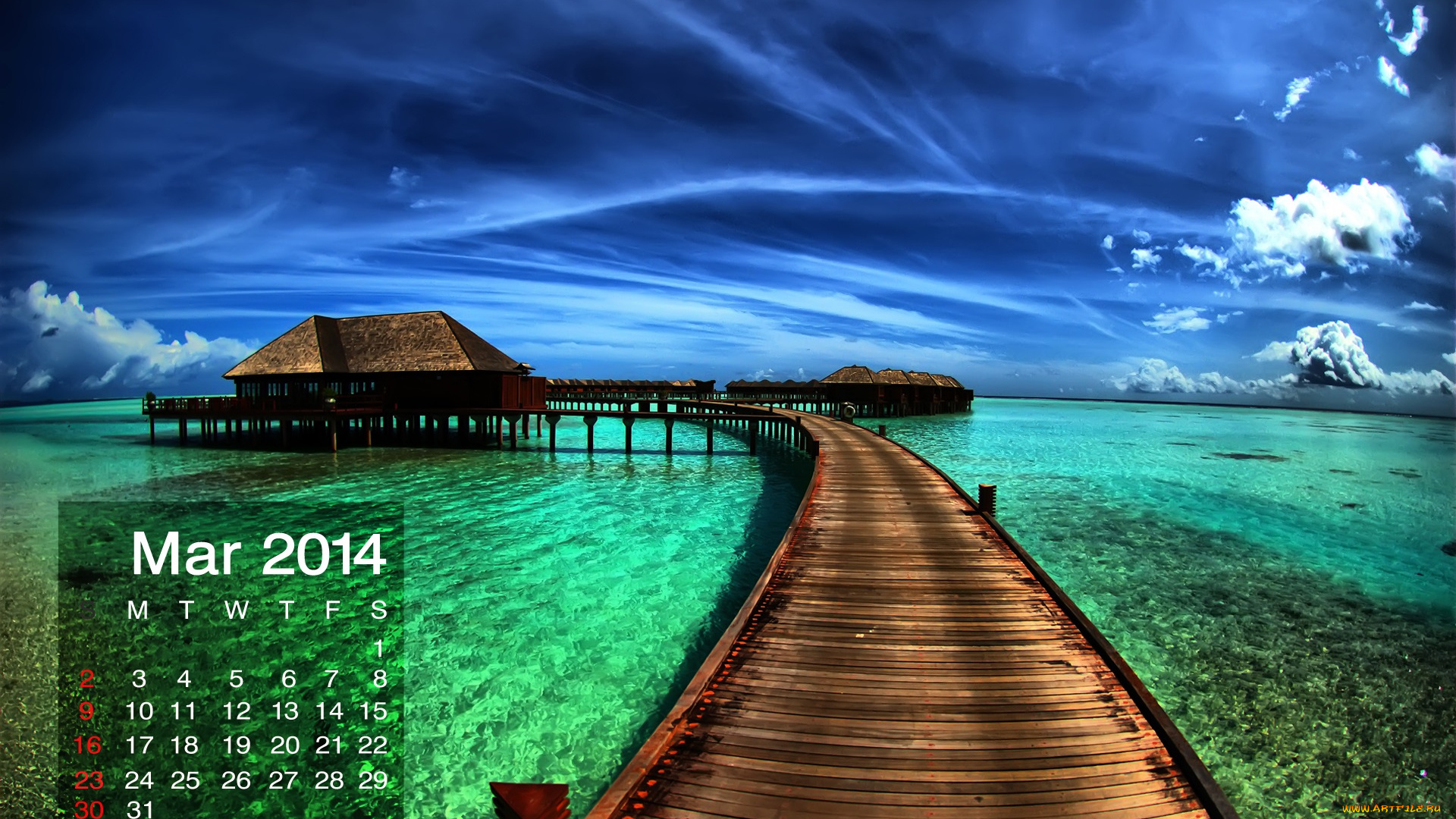 календари, природа, море