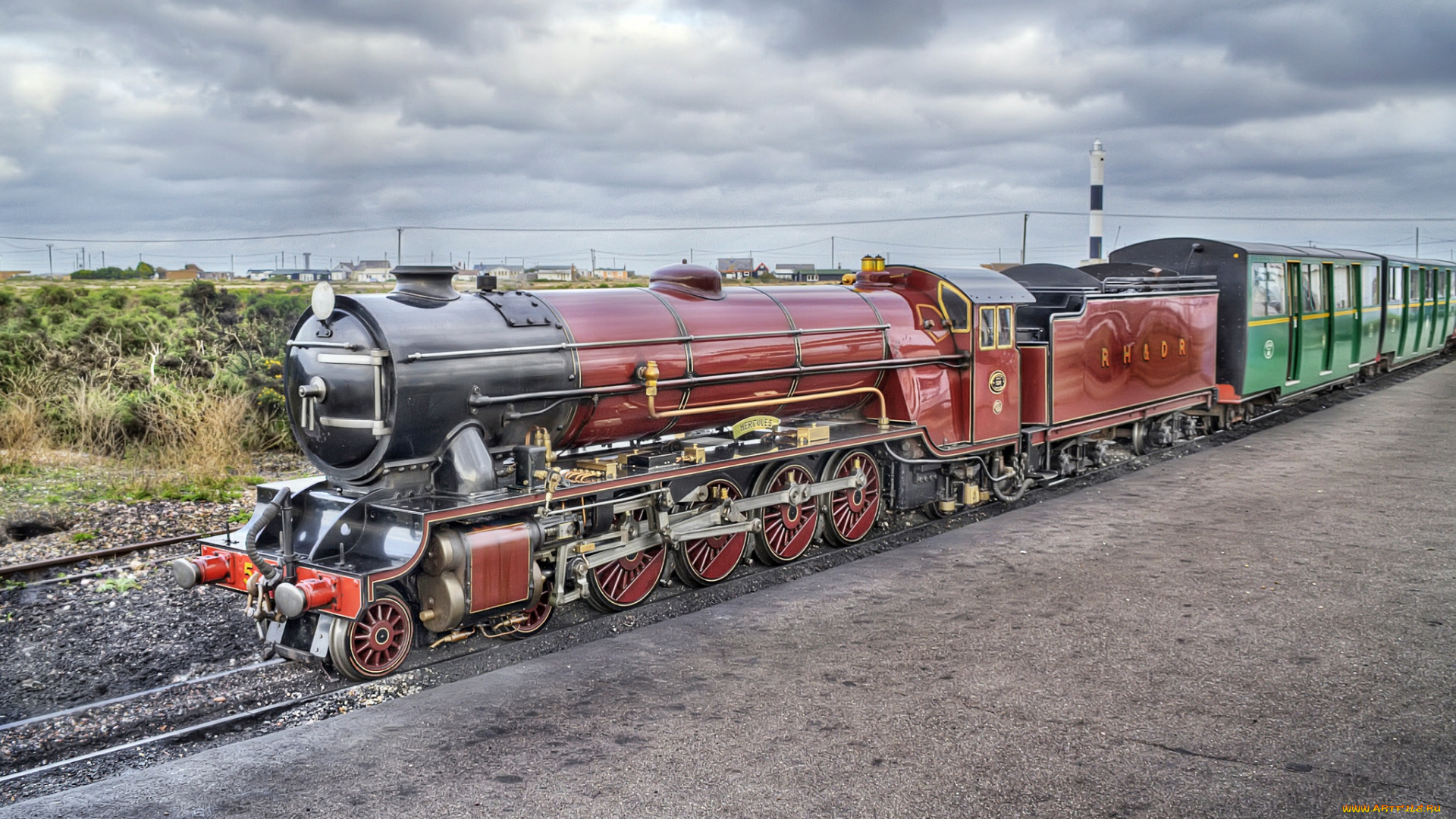 техника, паровозы, рельсы, паровоз, состав, дорога, железная