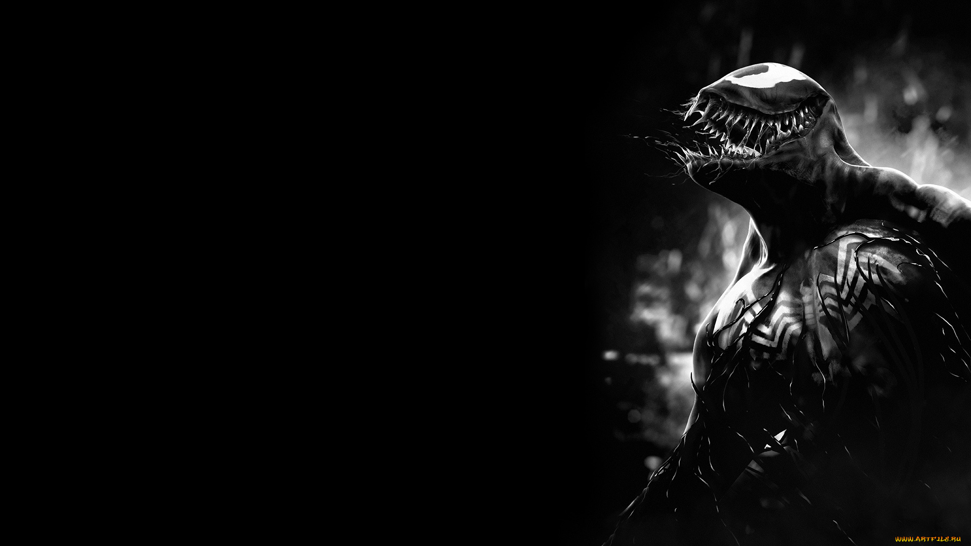 веном, фэнтези, существа, монстр, venom