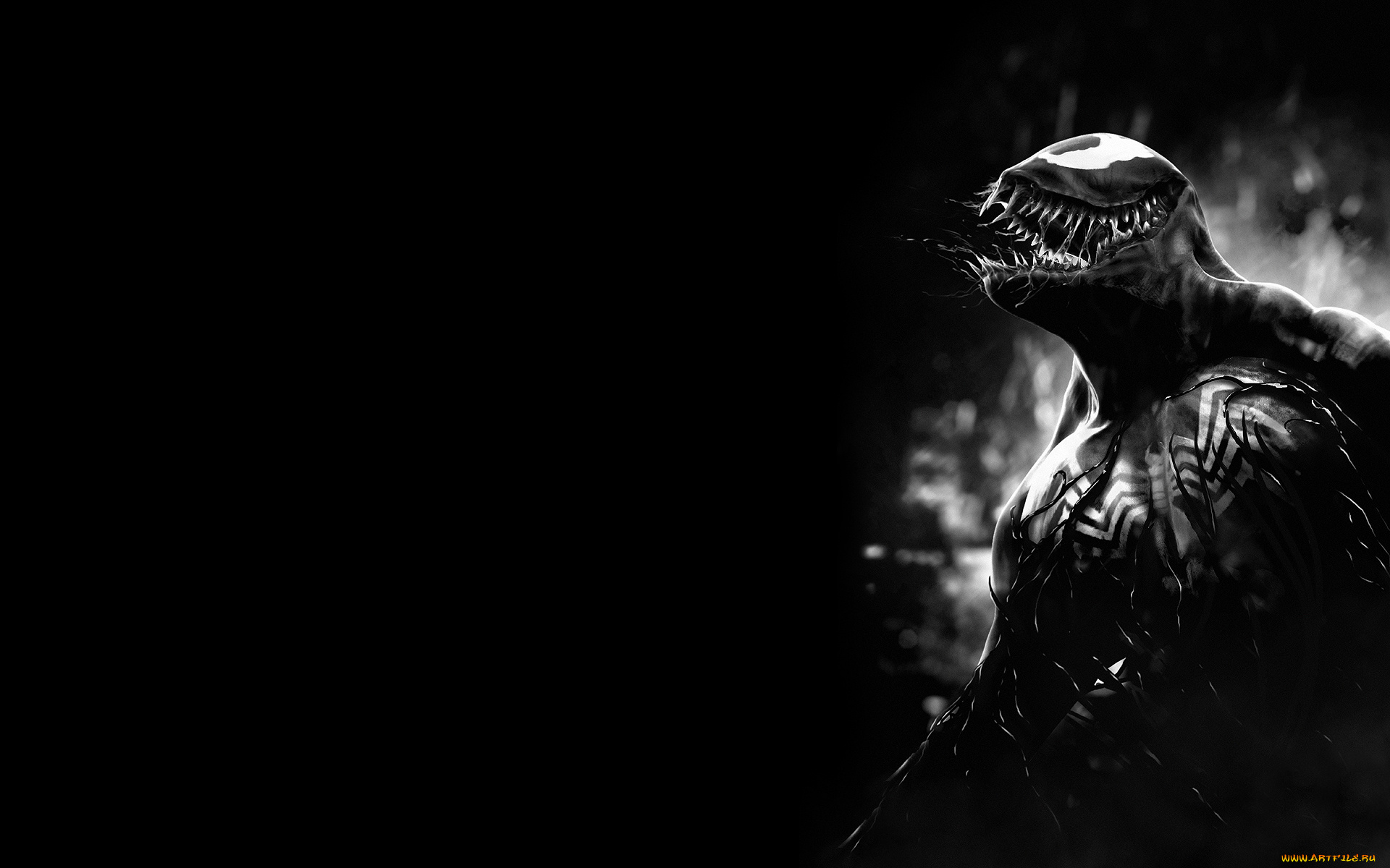 веном, фэнтези, существа, монстр, venom