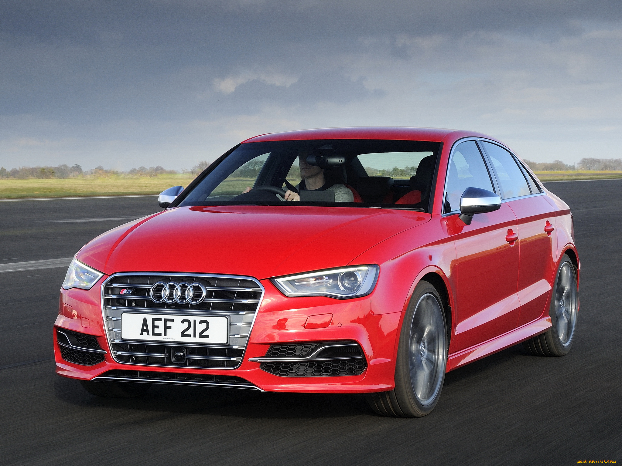 автомобили, audi, s3, sedan, uk-spec, 8v, 2013, красный