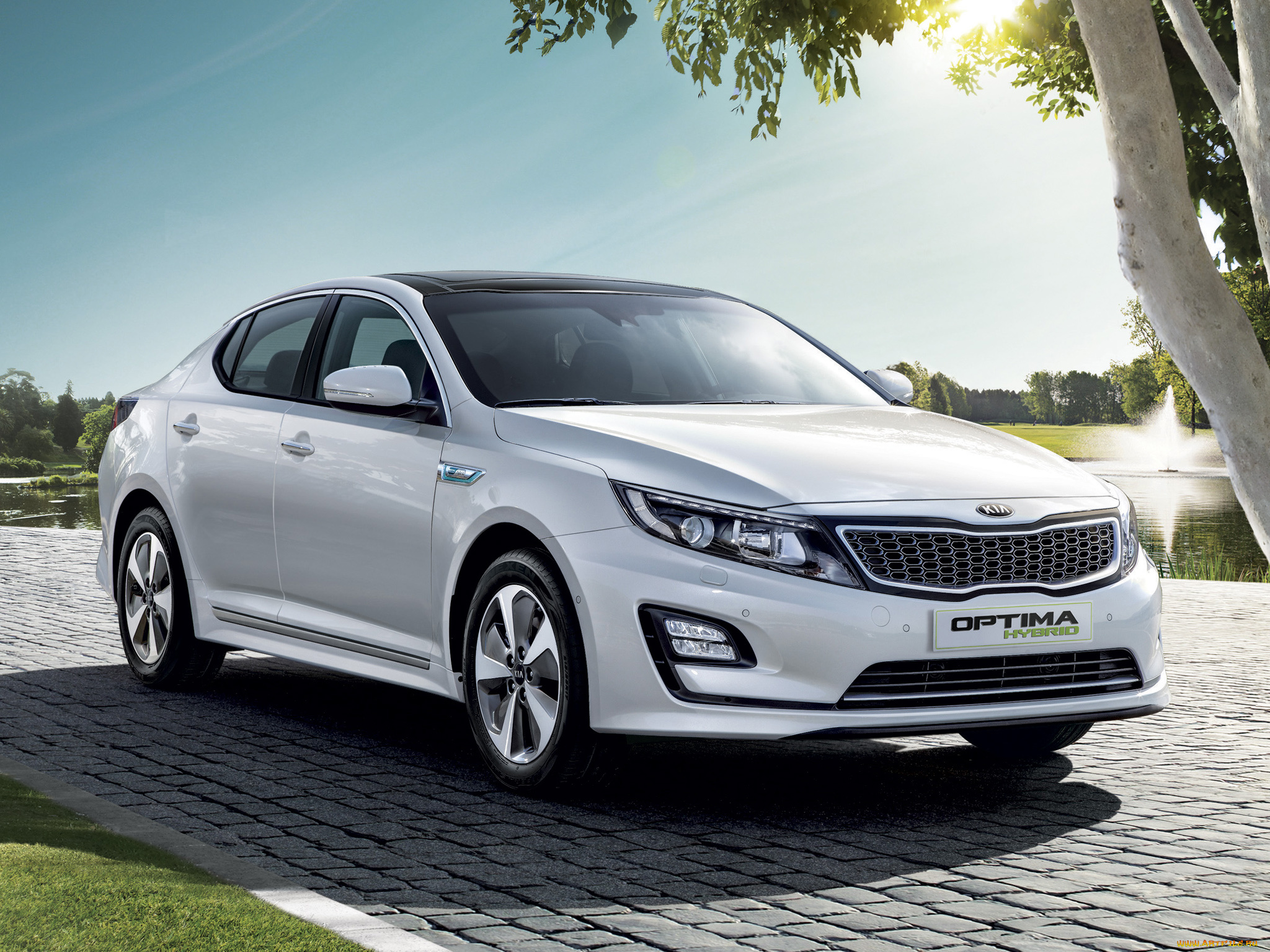автомобили, kia, светлый, eu-spec, tf, 2014, hybrid, optima