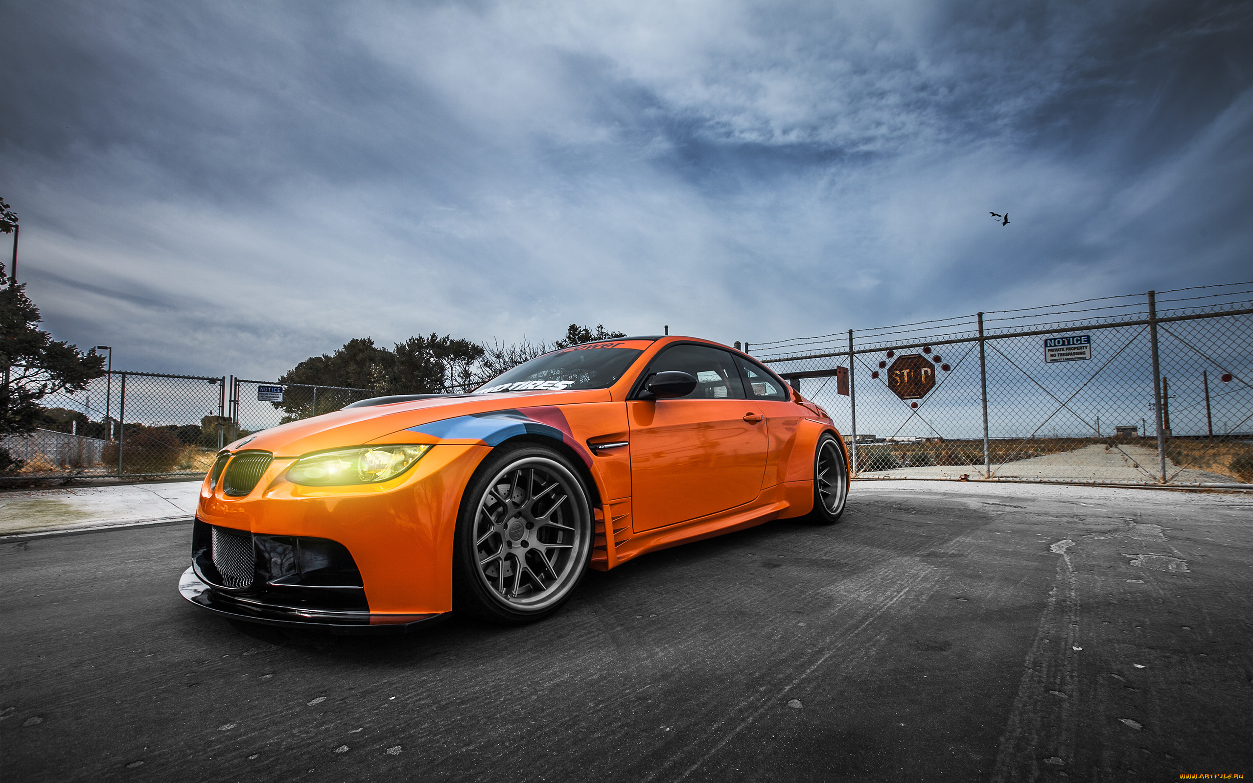 автомобили, bmw, оранжевый