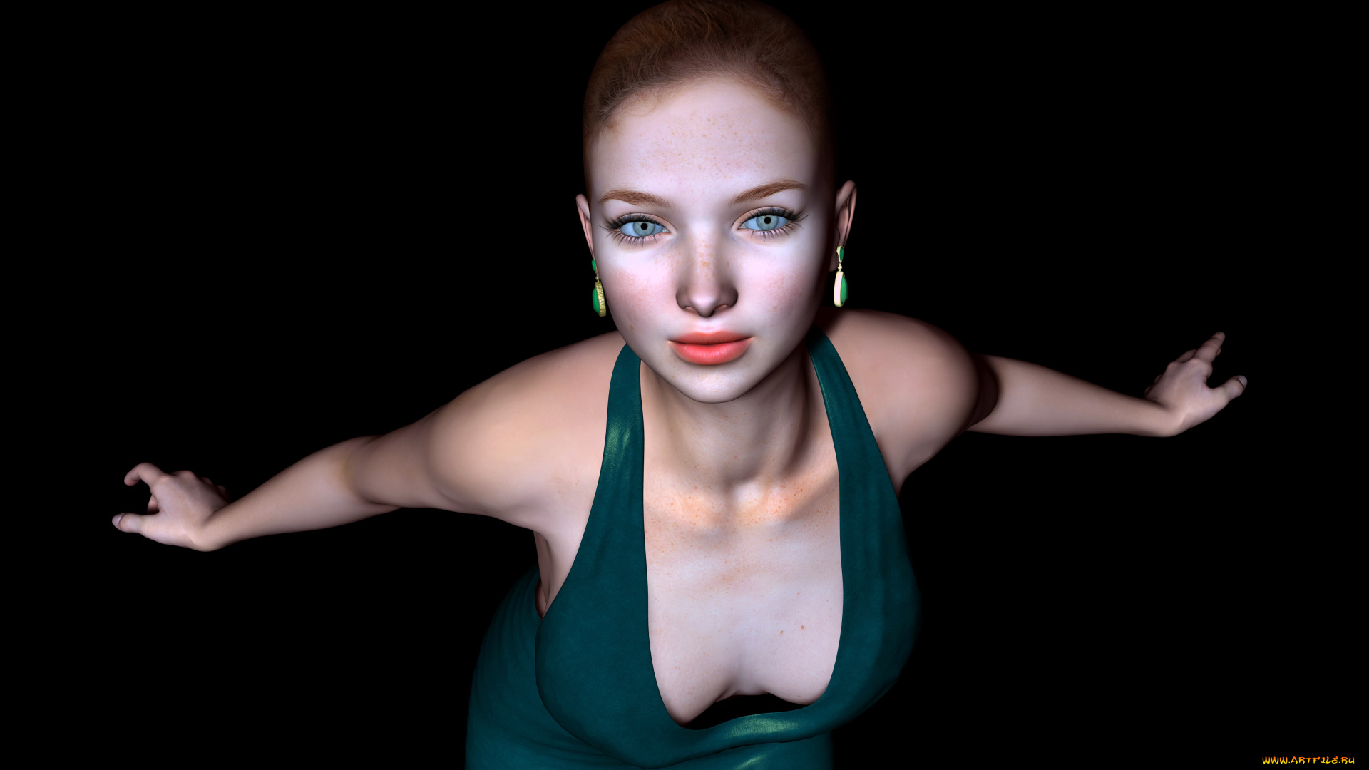 3д, графика, люди, , people, фон, взгляд, девушка