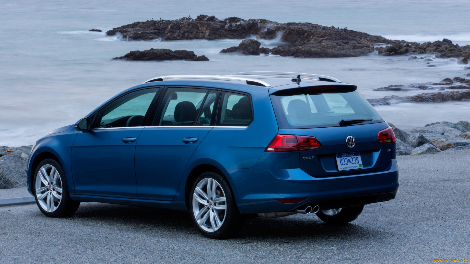 автомобили, volkswagen, синий, typ, 5g, us-spec, golf, 2015г, sportwagen