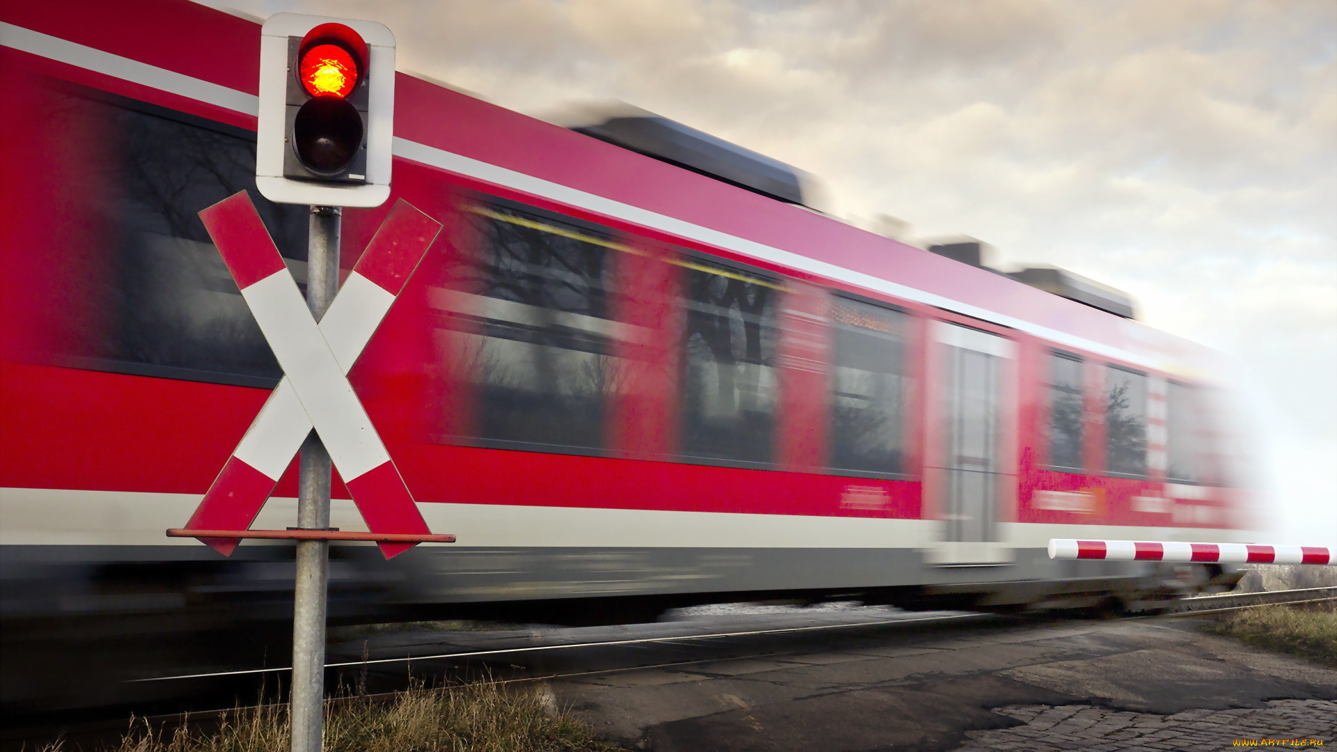 техника, поезда, семафор, переезд, скорость, поезд