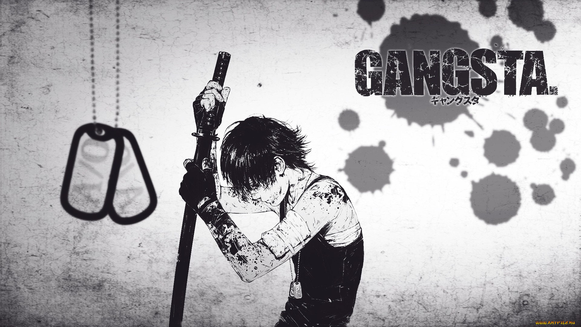 аниме, gangsta, nicolas, brown