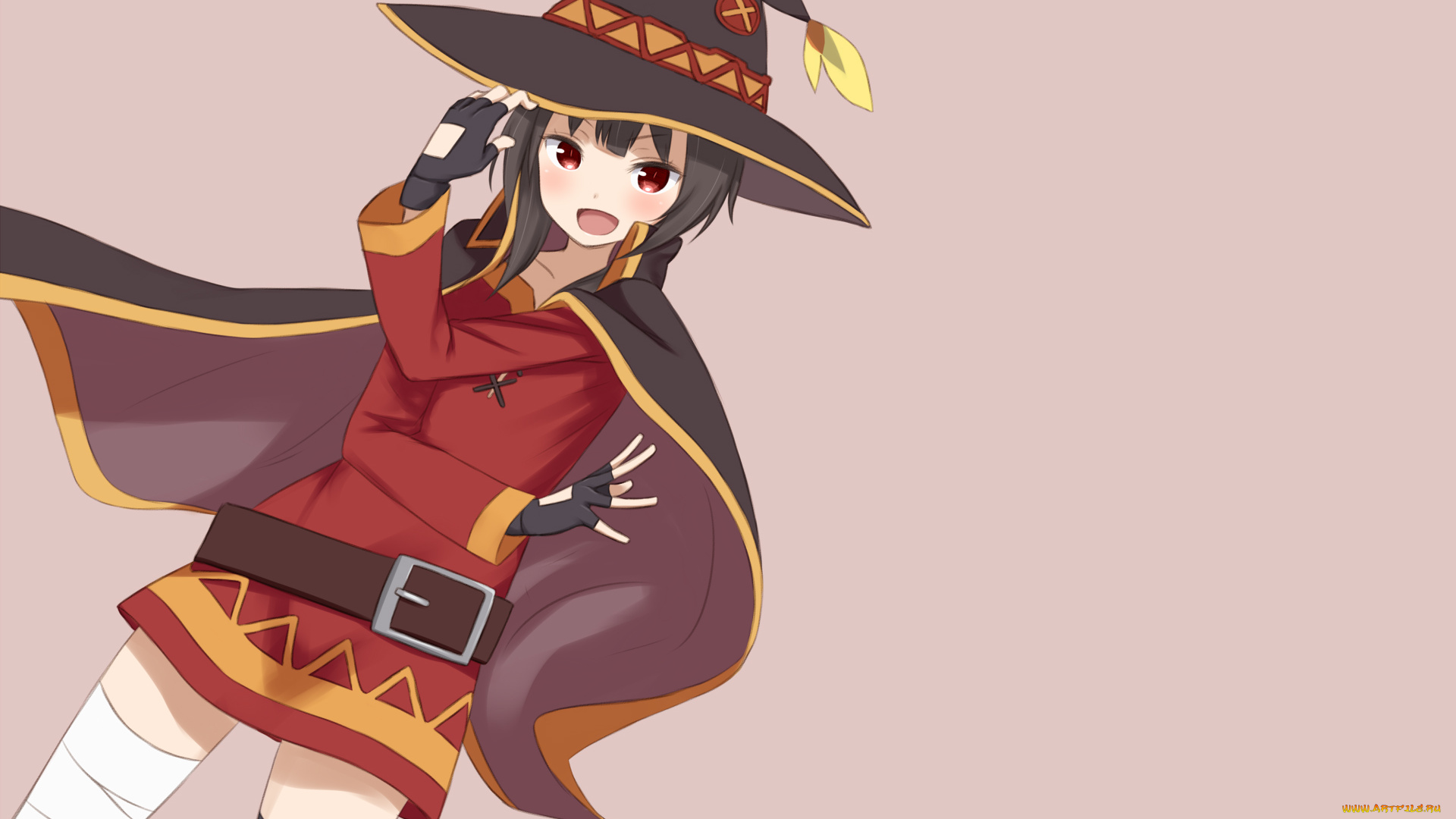 аниме, kono, subarashii, sekai, ni, shukufuku, wo, девушка, взгляд, фон