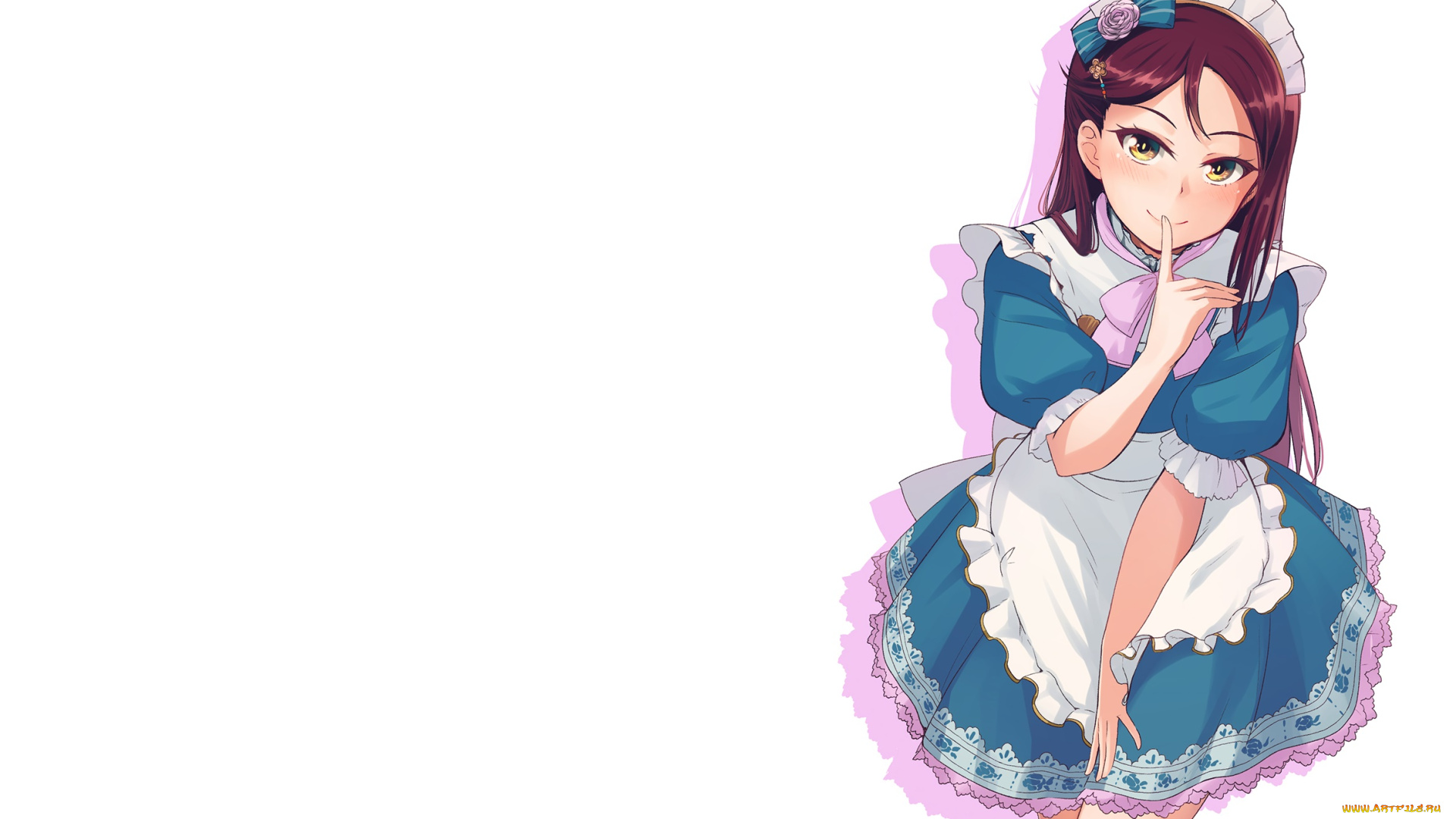 аниме, love, live, , school, idol, project, девушка, взгляд, фон