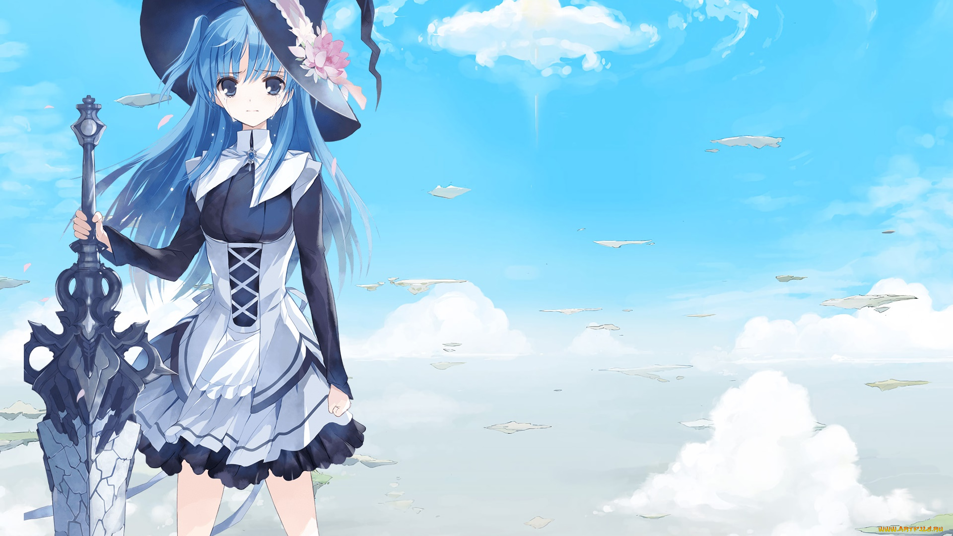 аниме, оружие, , техника, , технологии, фон, взгляд, девушка