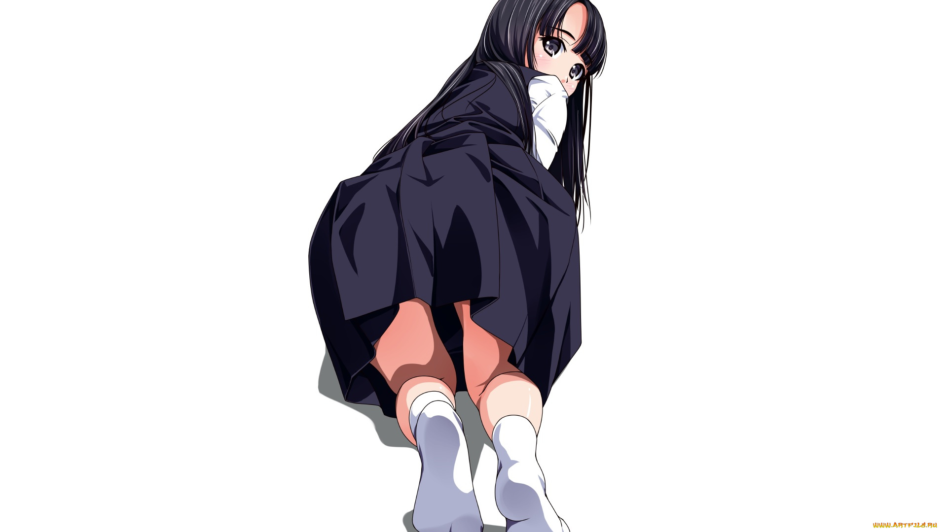 аниме, unknown, , другое, девушка, взгляд, фон