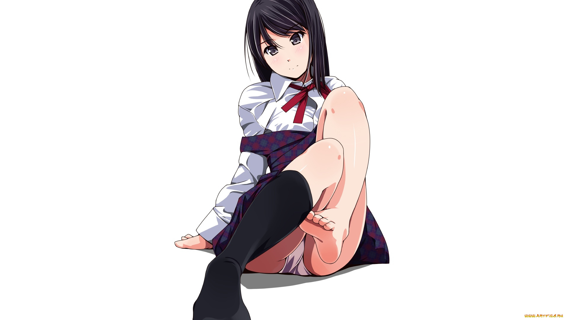 аниме, unknown, , другое, девушка, взгляд, фон