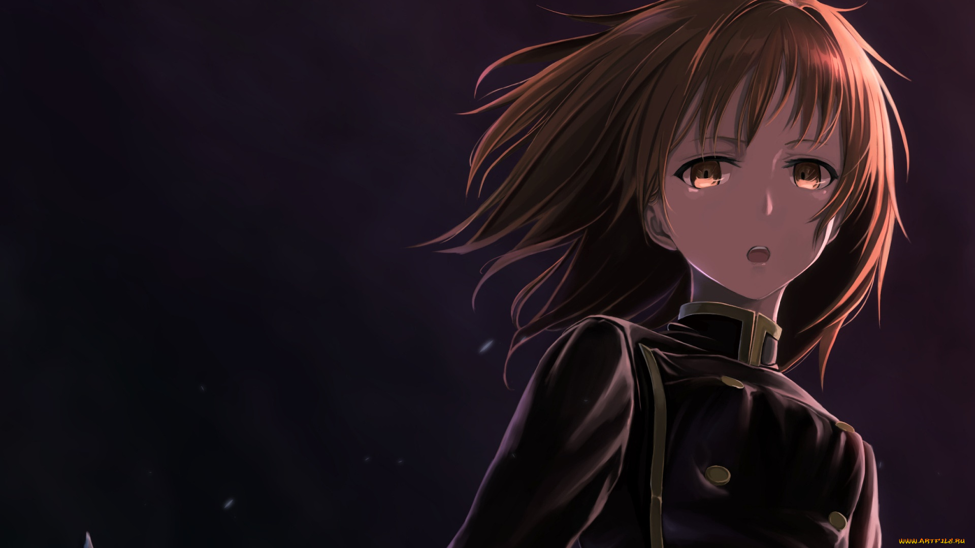 аниме, youjo, senki, фон, взгляд, девушка