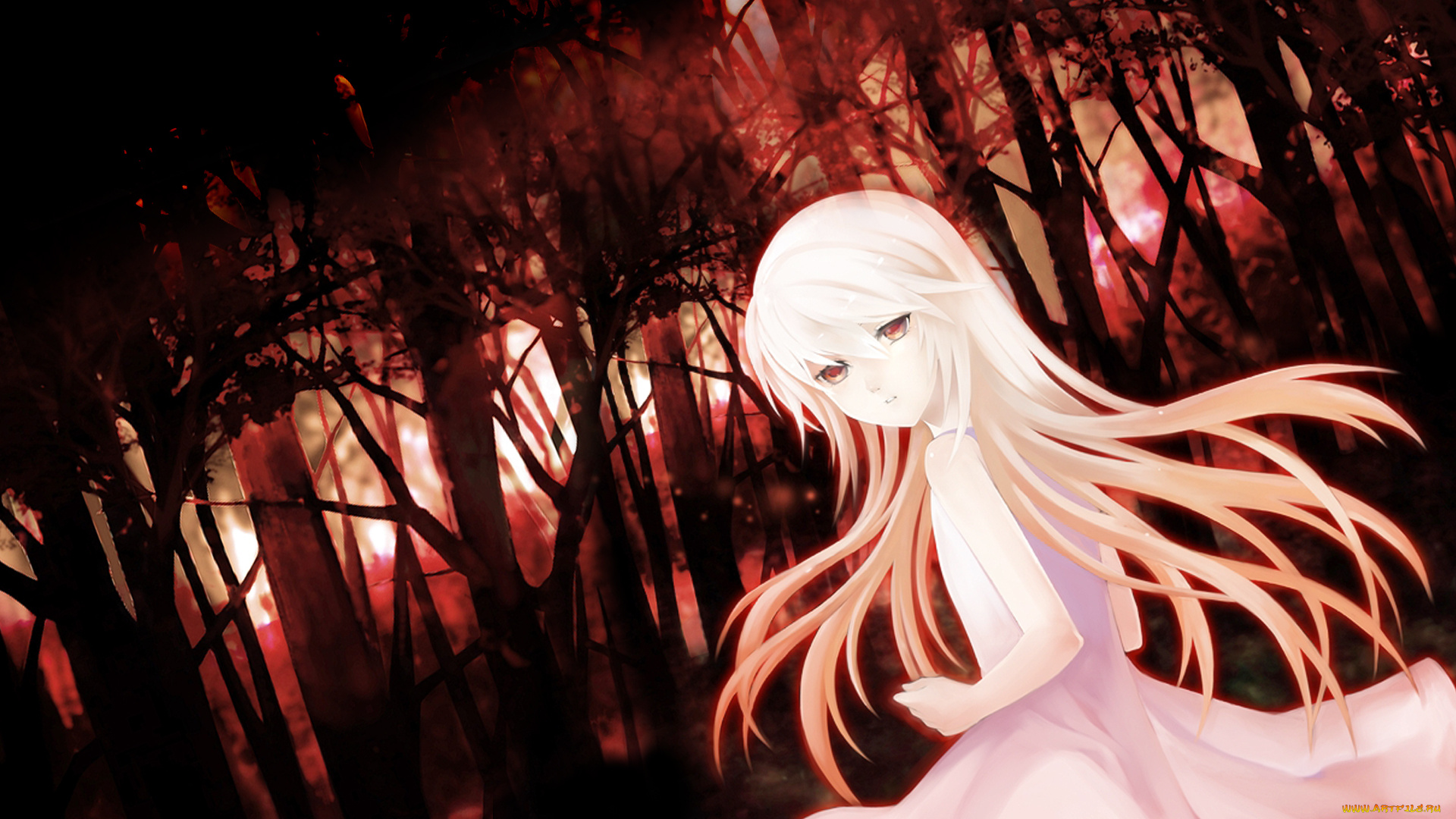 area-x, аниме, unknown, , другое, девушка, взгляд, фон