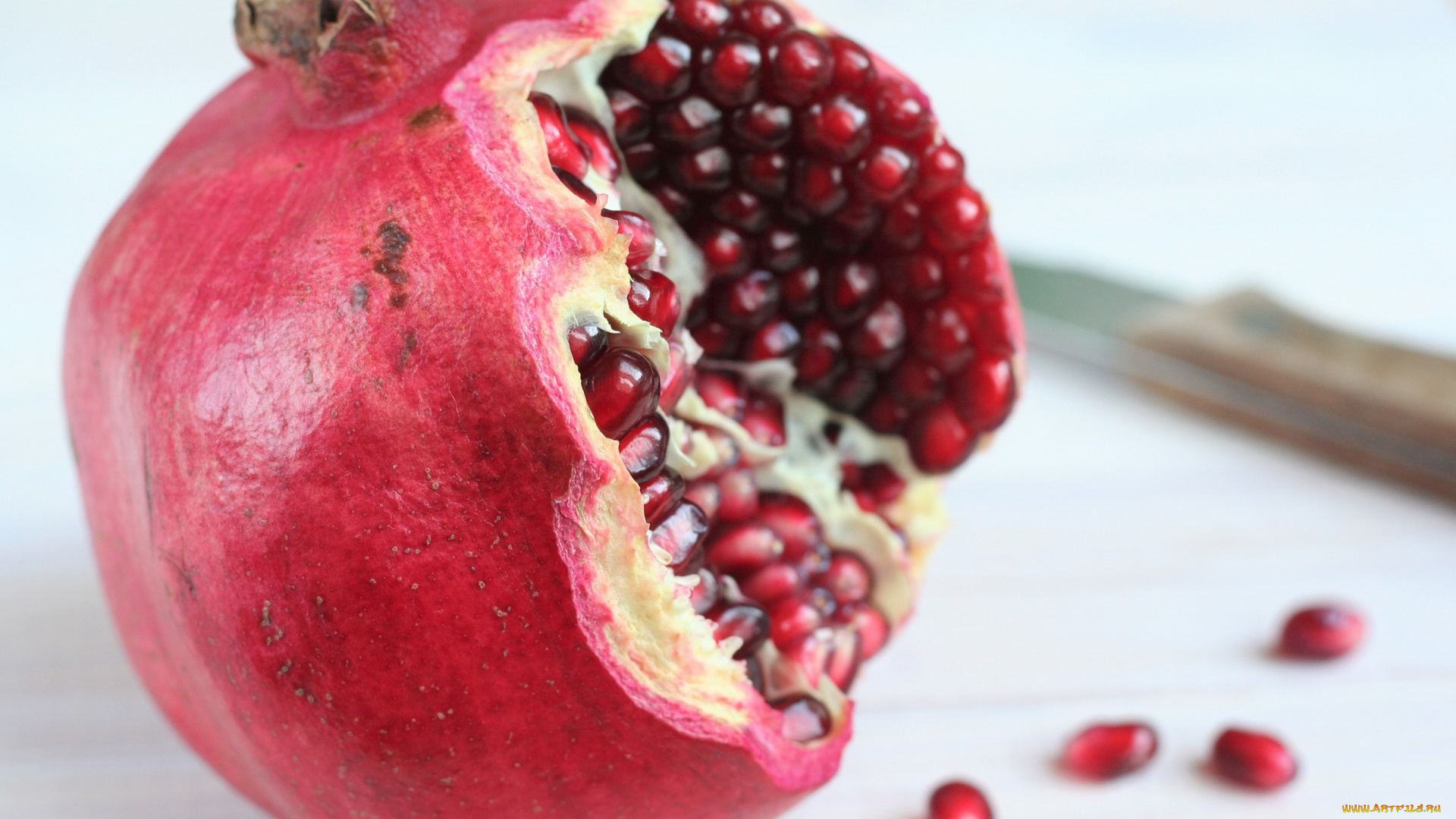 еда, гранат, зерна