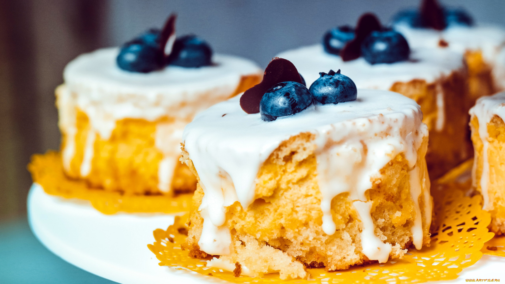 еда, пирожные, , кексы, , печенье, черника, глазурь