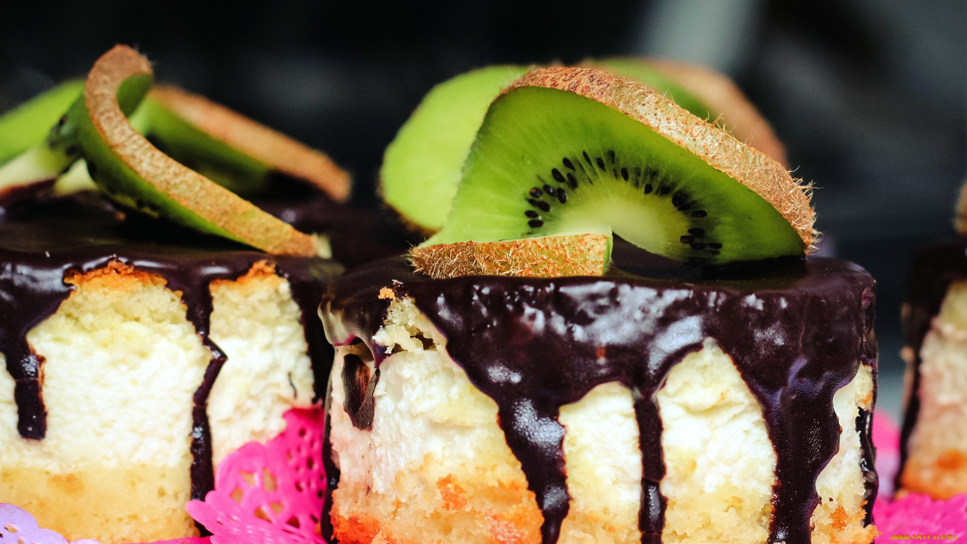 еда, пирожные, , кексы, , печенье, киви, глазурь