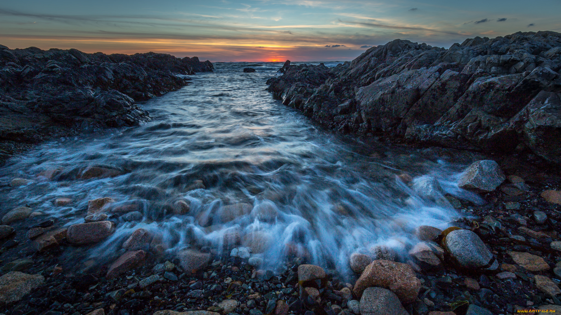 природа, побережье, берег, море