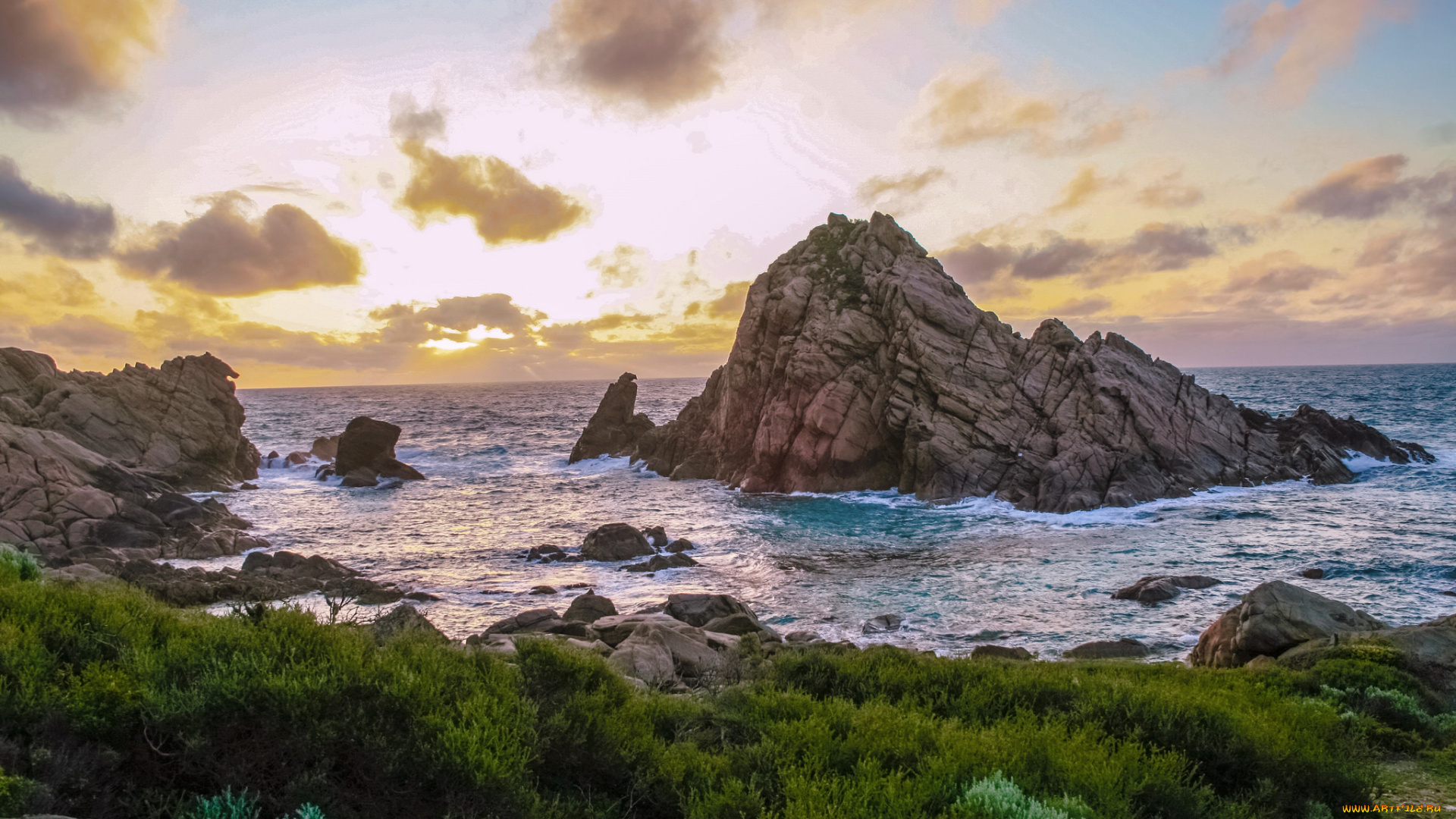 природа, побережье, берег, море