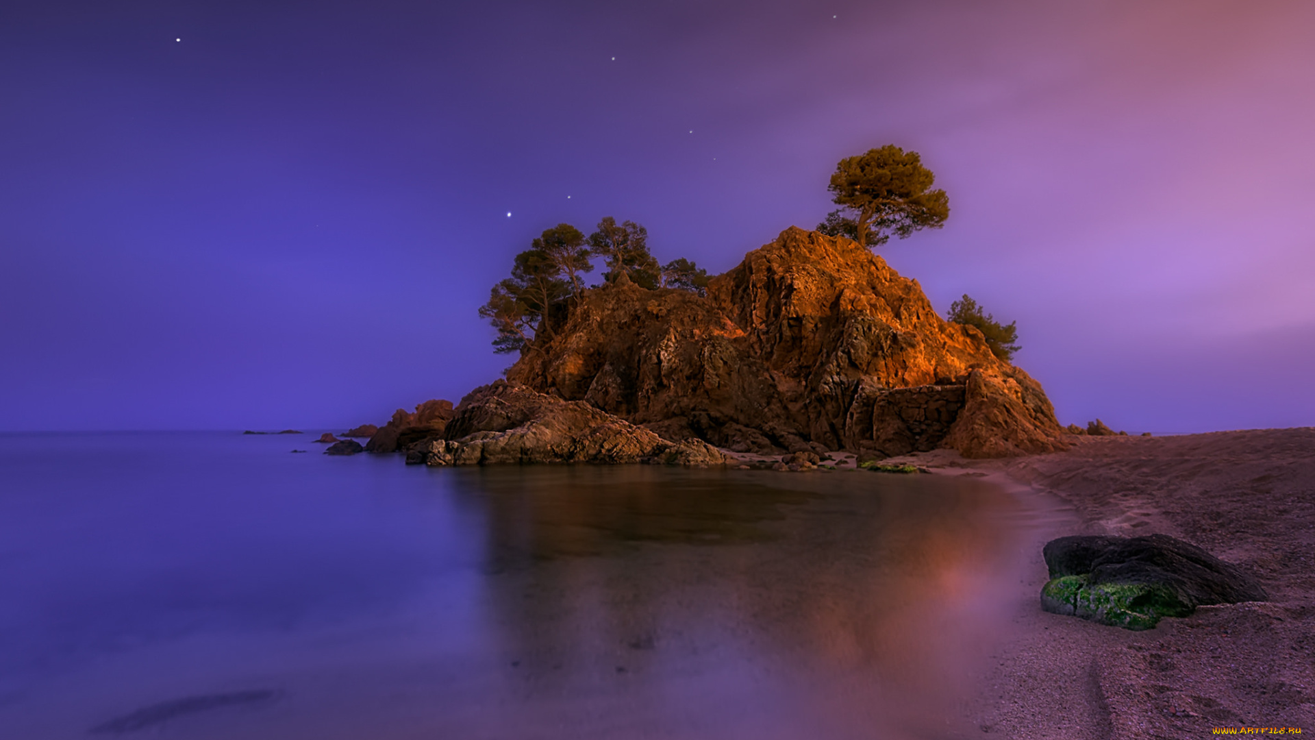 природа, побережье, море, берег