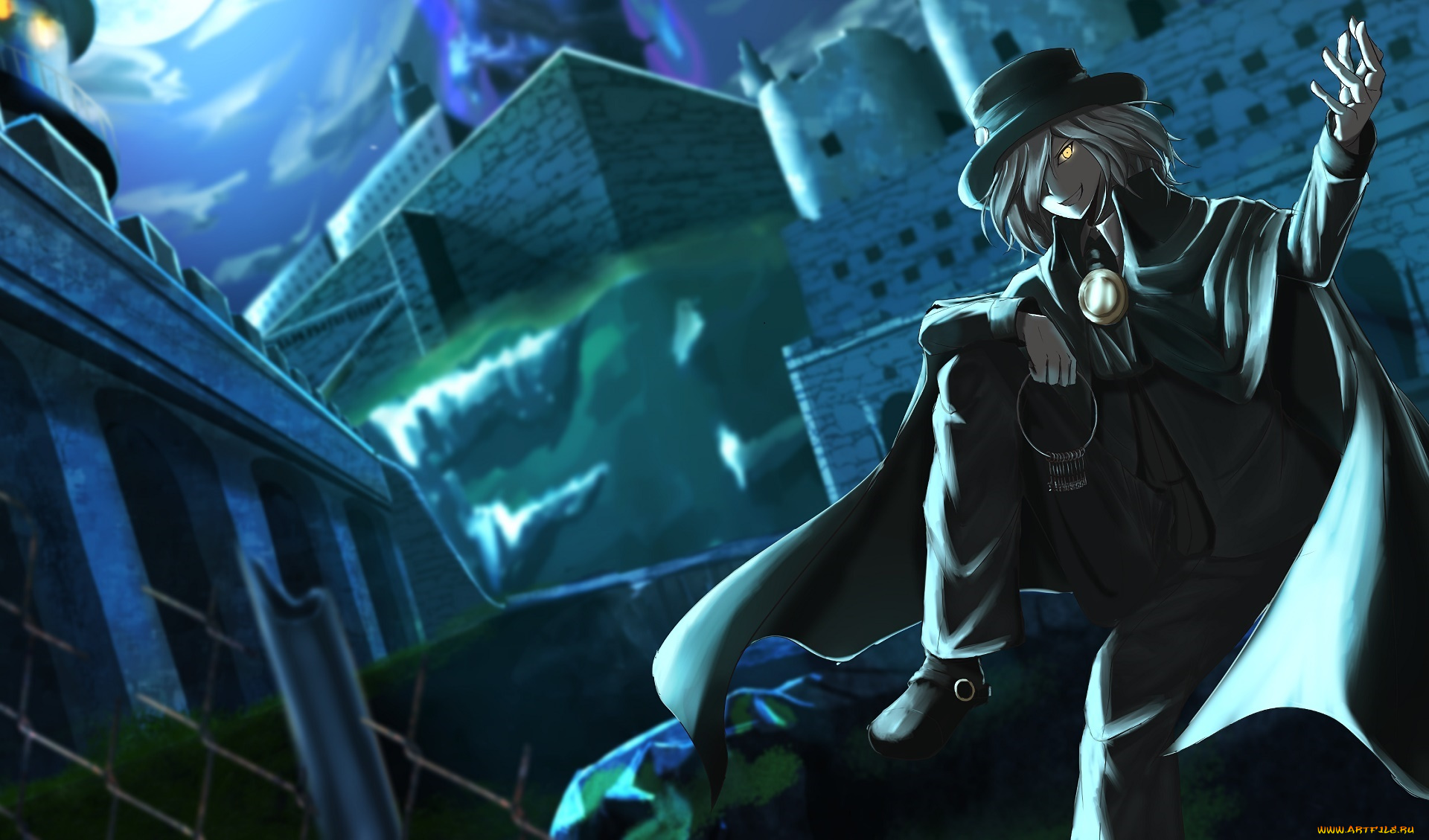 аниме, unknown, , другое, парень, взгляд, фон