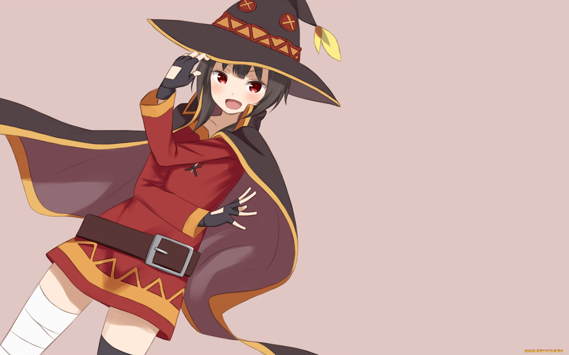 аниме, kono, subarashii, sekai, ni, shukufuku, wo, девушка, взгляд, фон