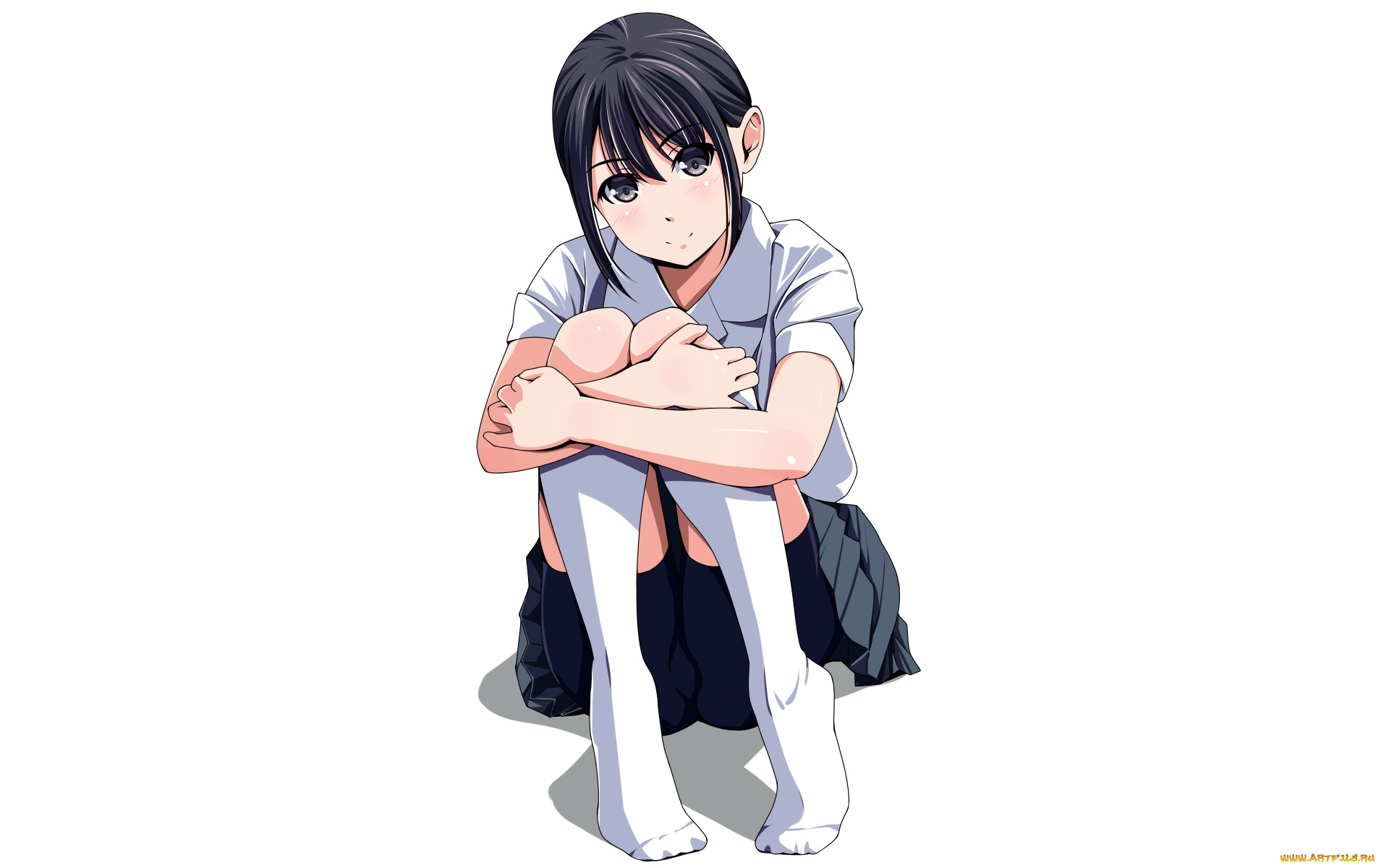 аниме, unknown, , другое, девушка, взгляд, фон