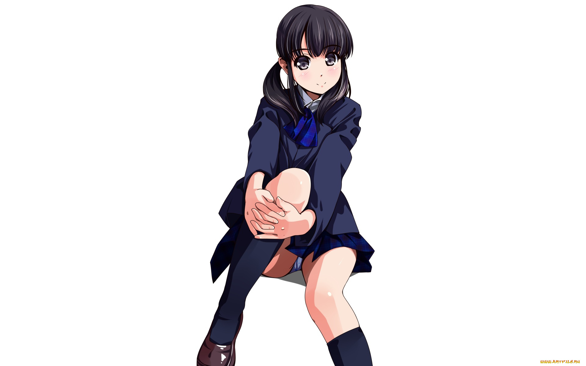 аниме, unknown, , другое, девушка, взгляд, фон