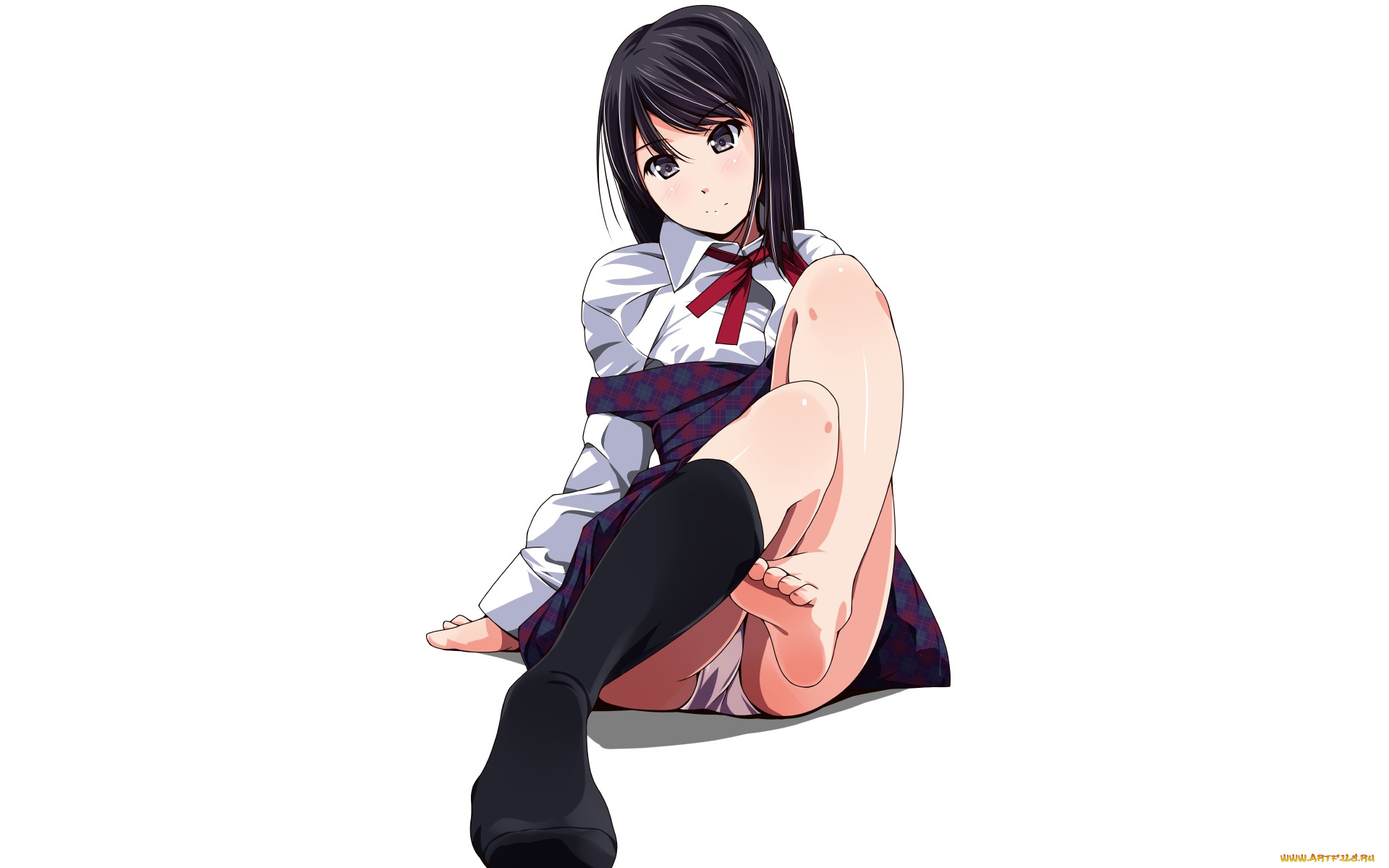 аниме, unknown, , другое, девушка, взгляд, фон