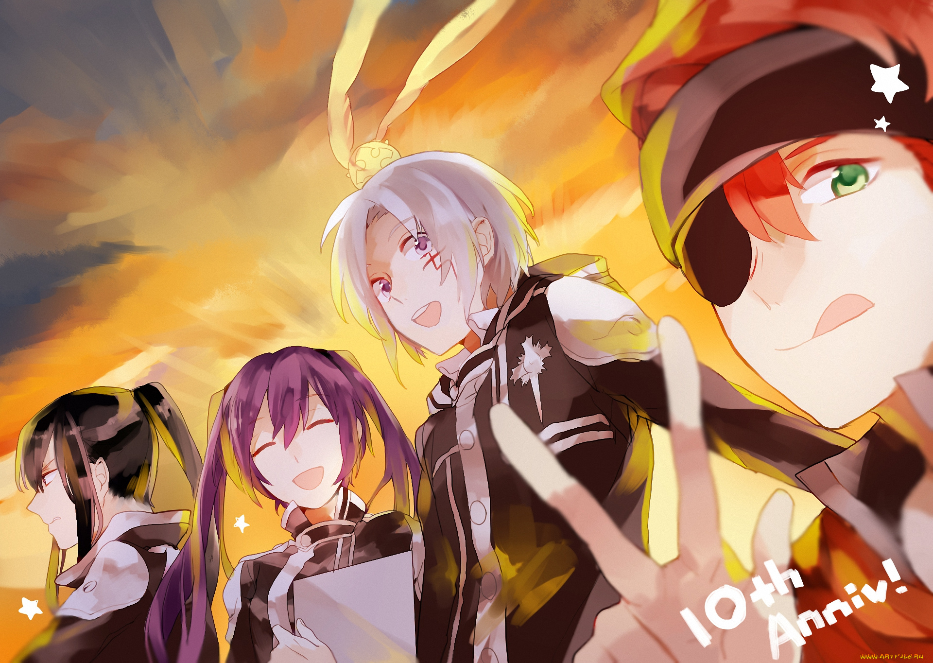 аниме, , gray-man, allen, walker, kanda, экзорцист, воин, lavi, lenalee