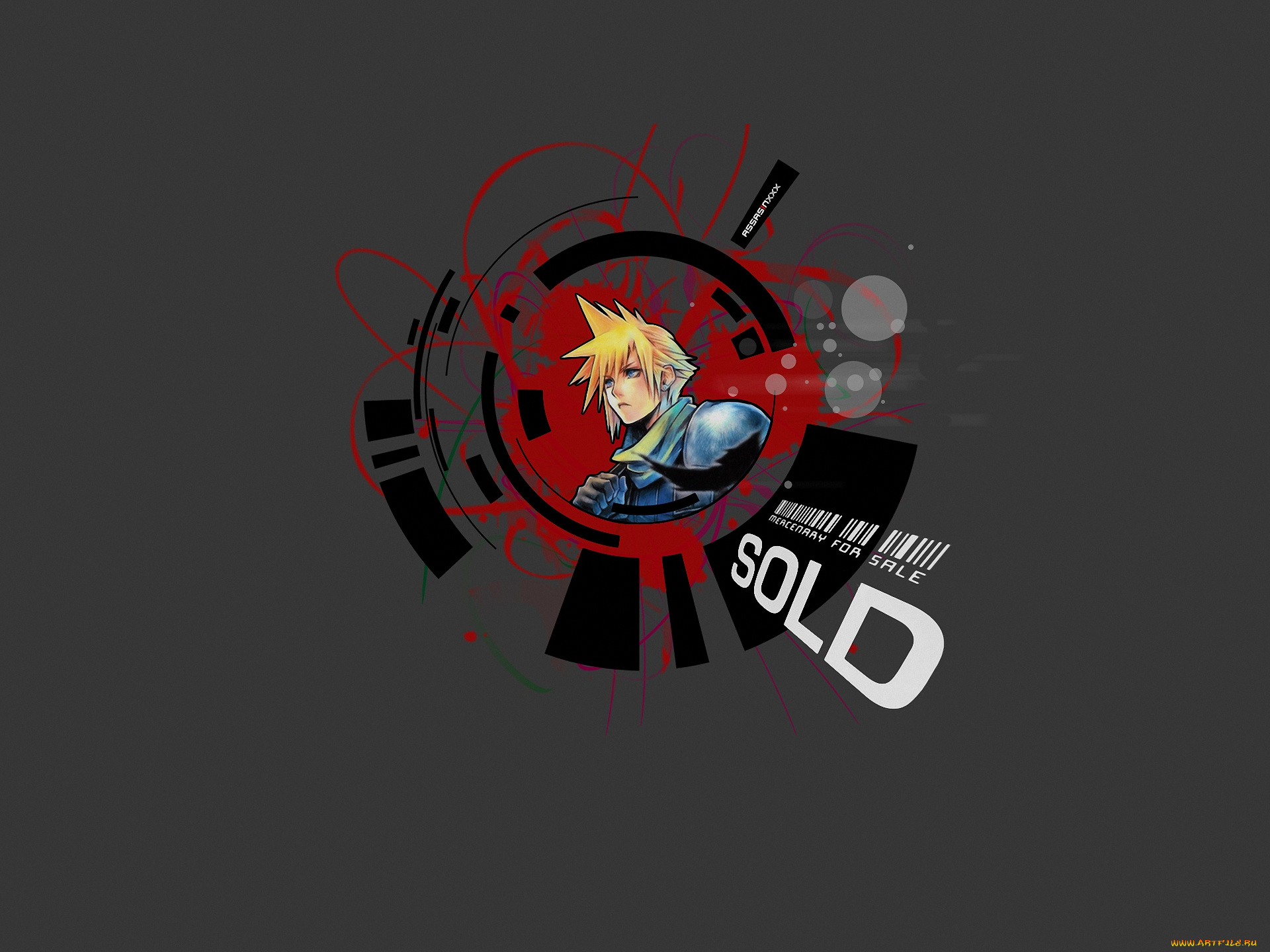 аниме, final, fantasy, cloud, strife, воин