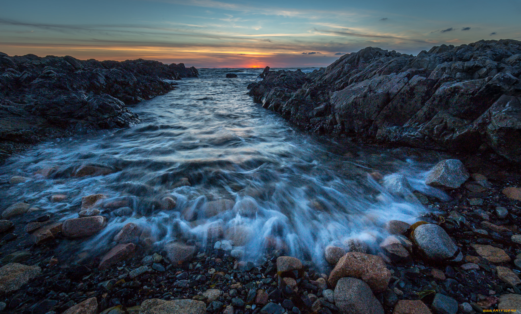 природа, побережье, берег, море