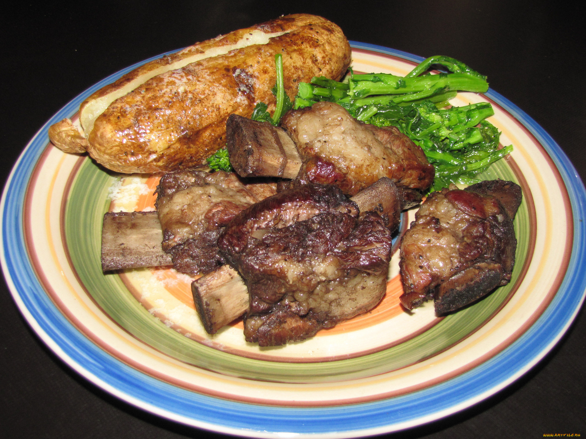 еда, мясные, блюда, ребрышки