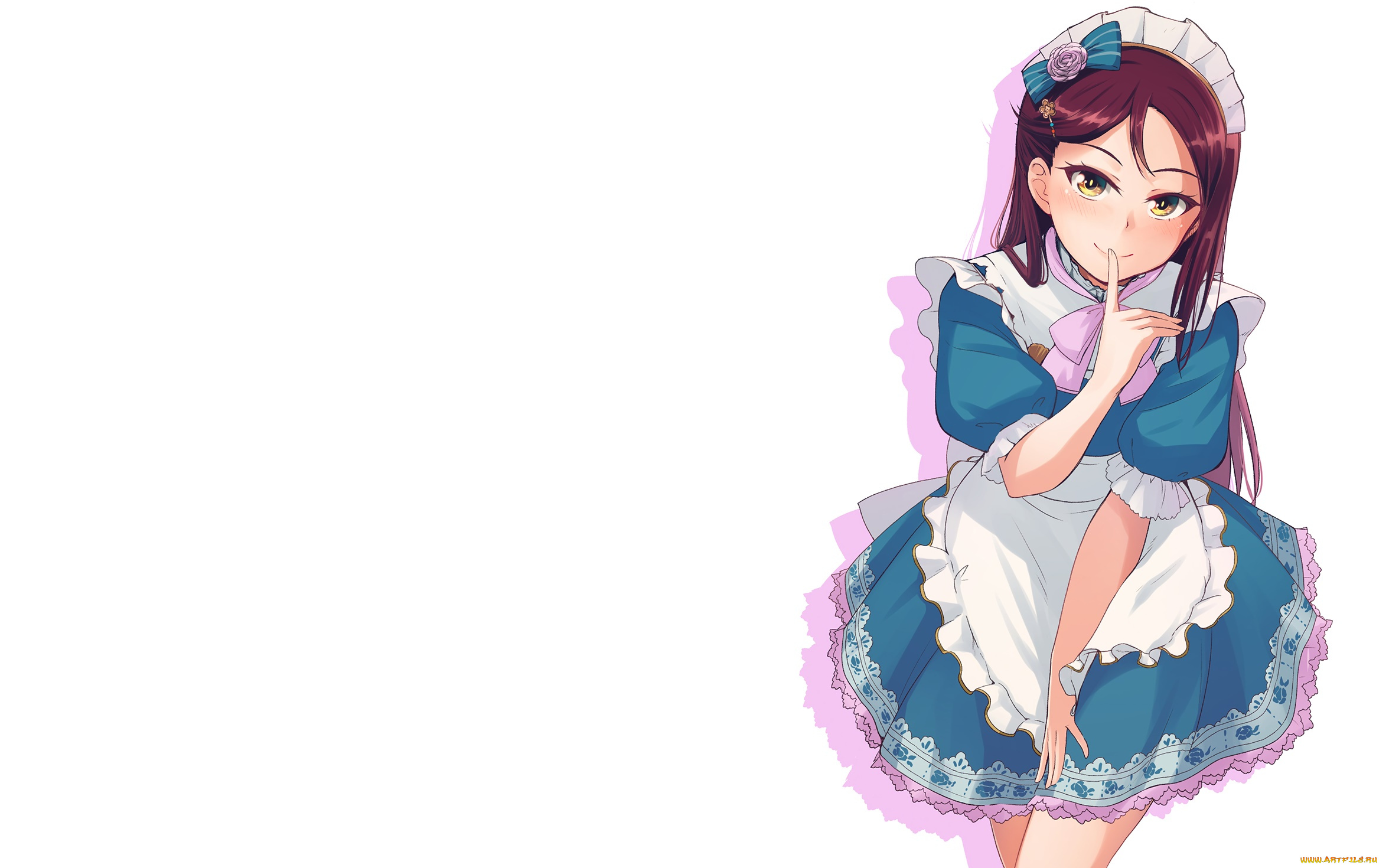 аниме, love, live, , school, idol, project, девушка, взгляд, фон
