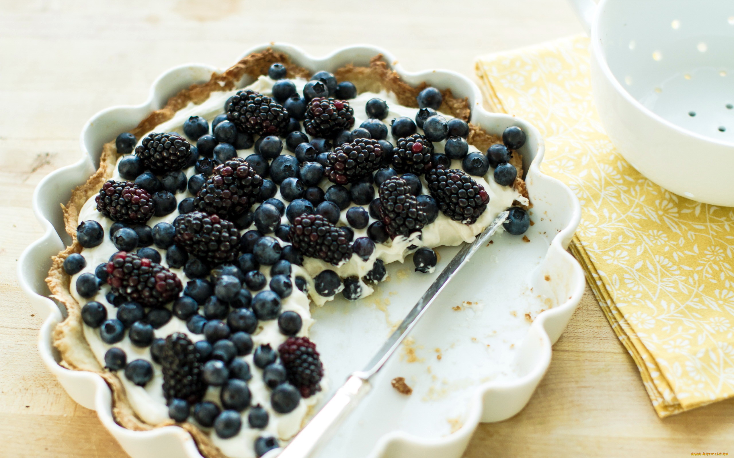 еда, пироги, черника, чизкейк, ежевика