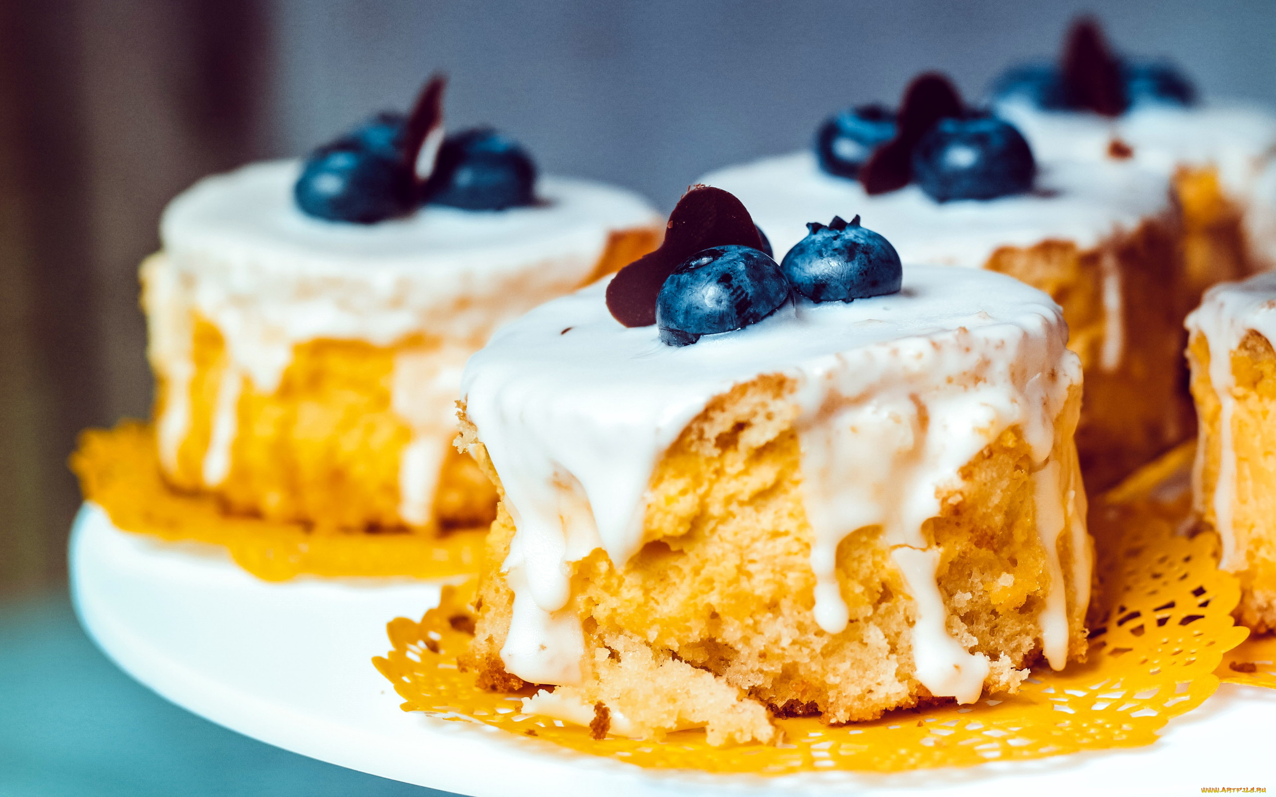 еда, пирожные, , кексы, , печенье, черника, глазурь