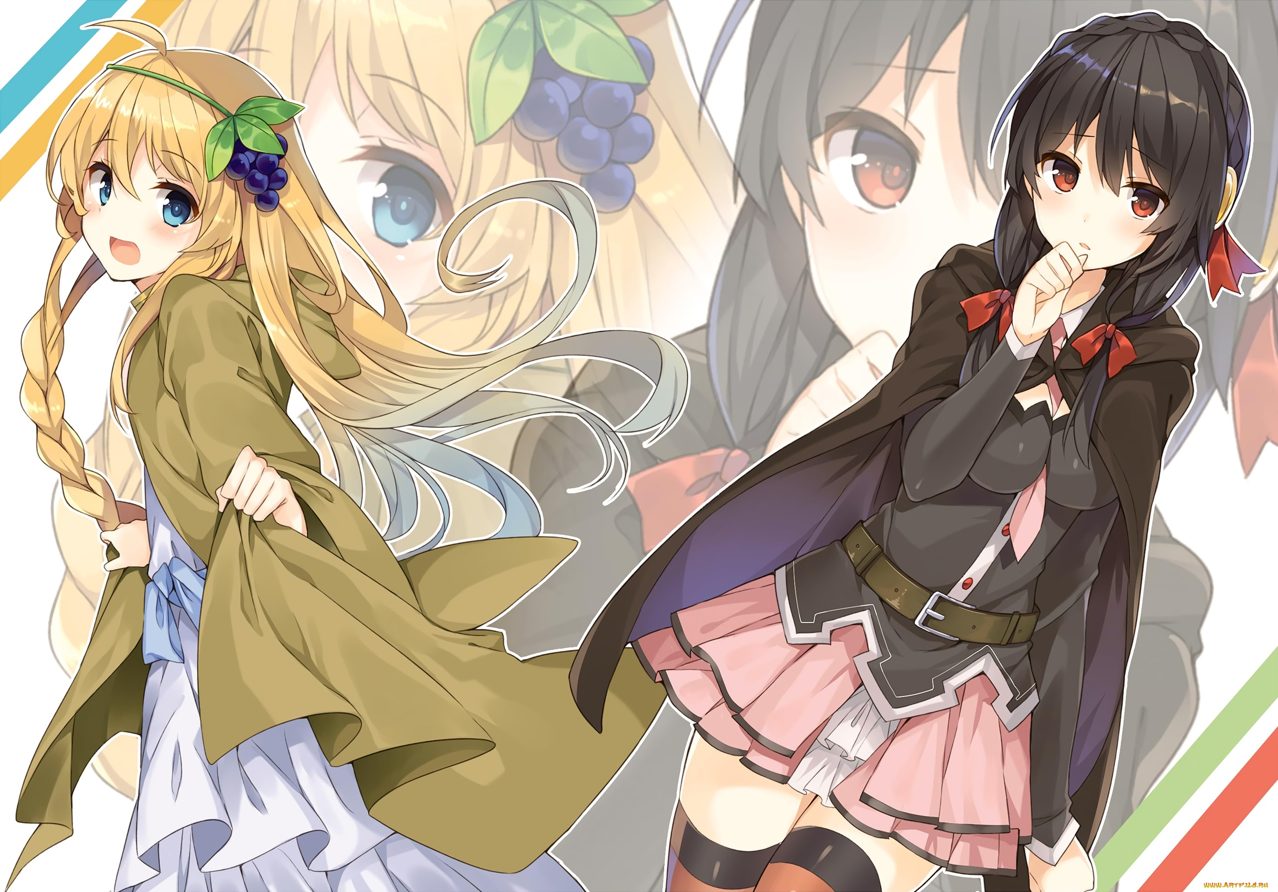 аниме, kono, subarashii, sekai, ni, shukufuku, wo, взгляд, фон, девушки