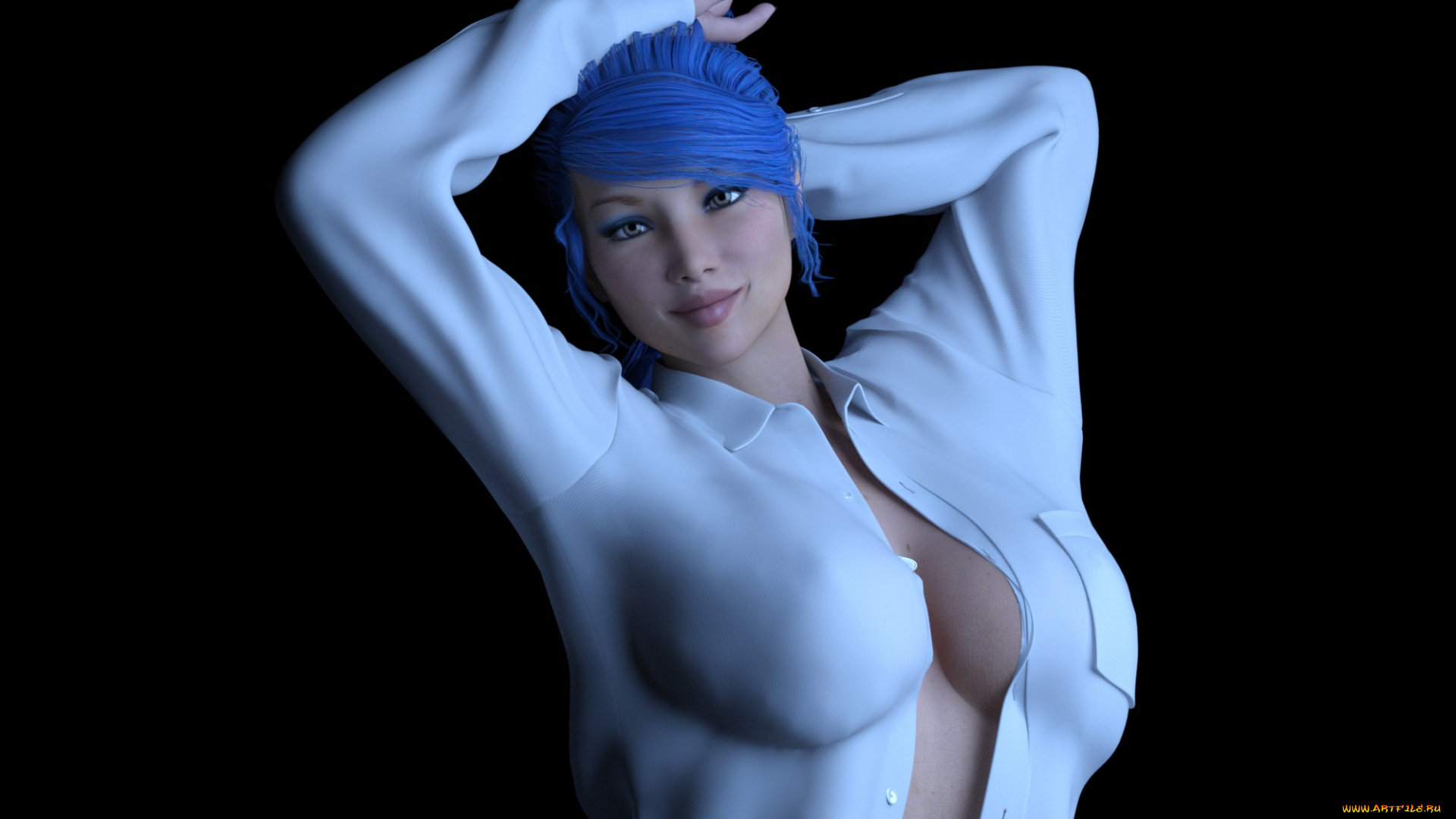 3д, графика, люди, , people, девушка, взгляд, фон