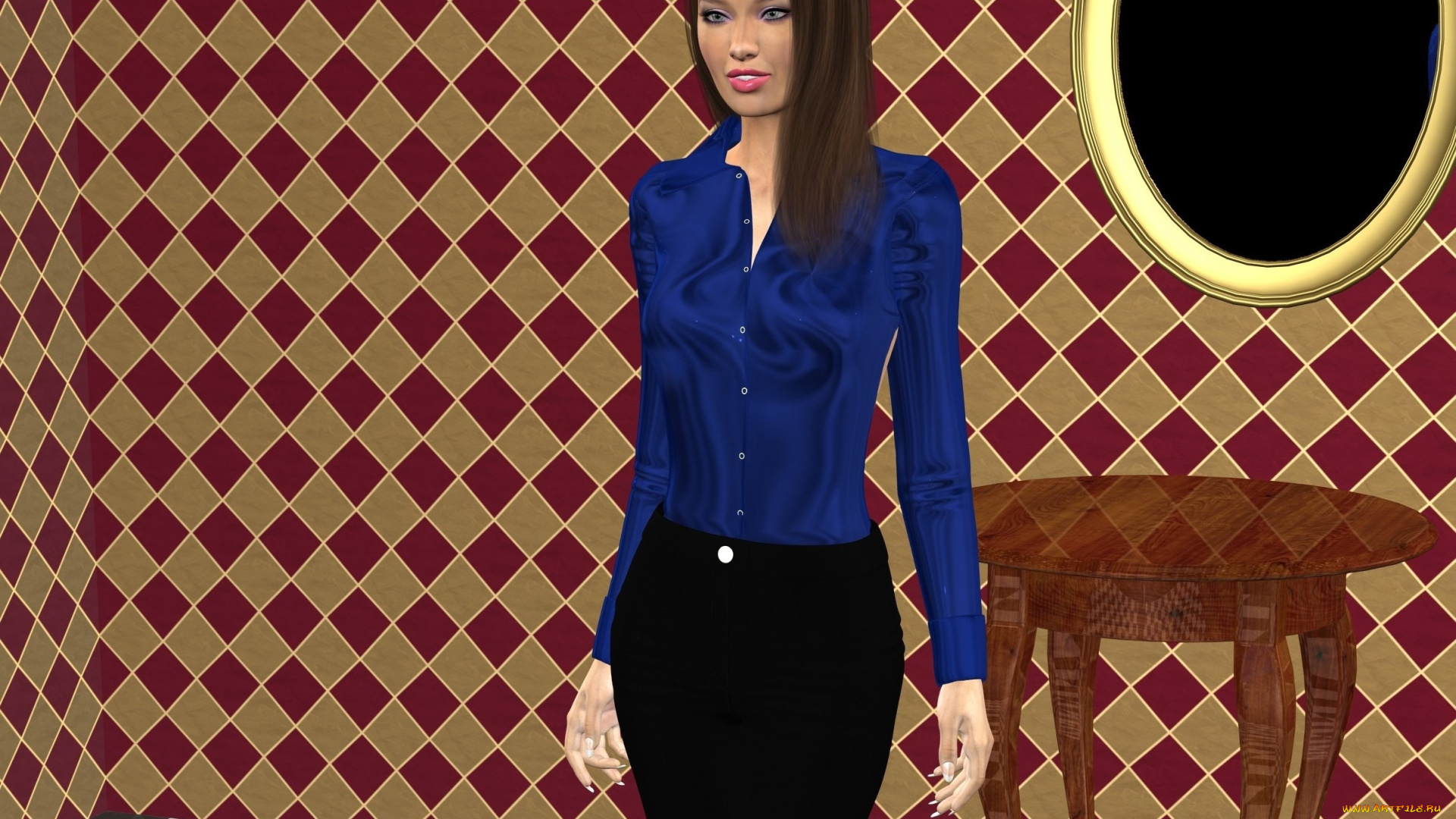 3д, графика, люди, , people, девушка, взгляд, фон