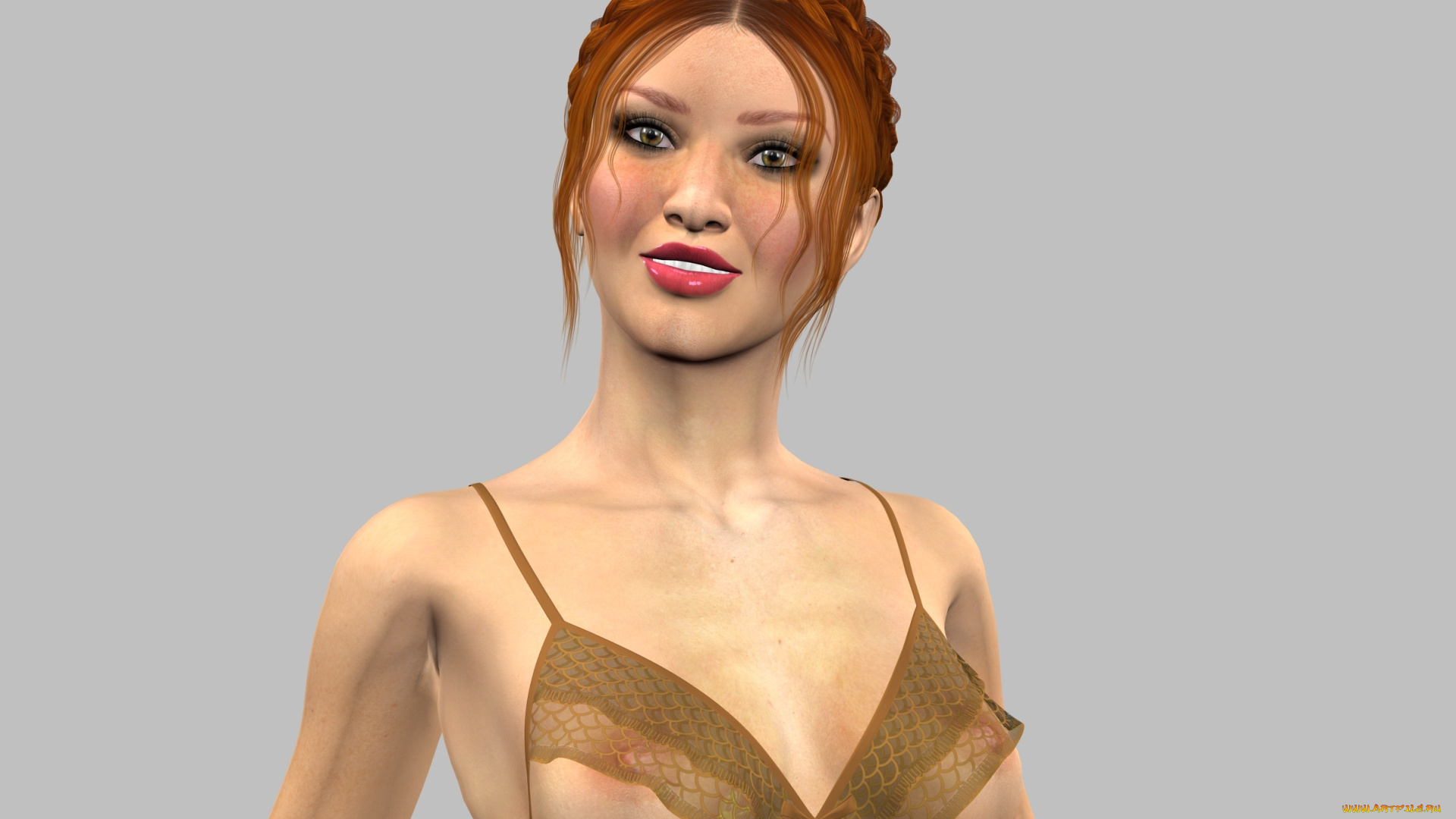 3д, графика, люди, , people, девушка, взгляд, фон