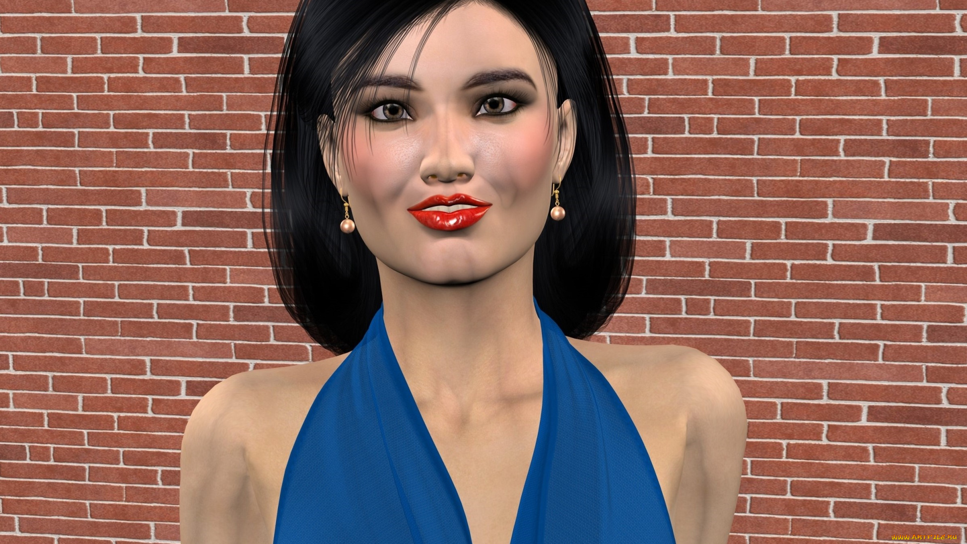 3д, графика, люди, , people, девушка, взгляд, фон