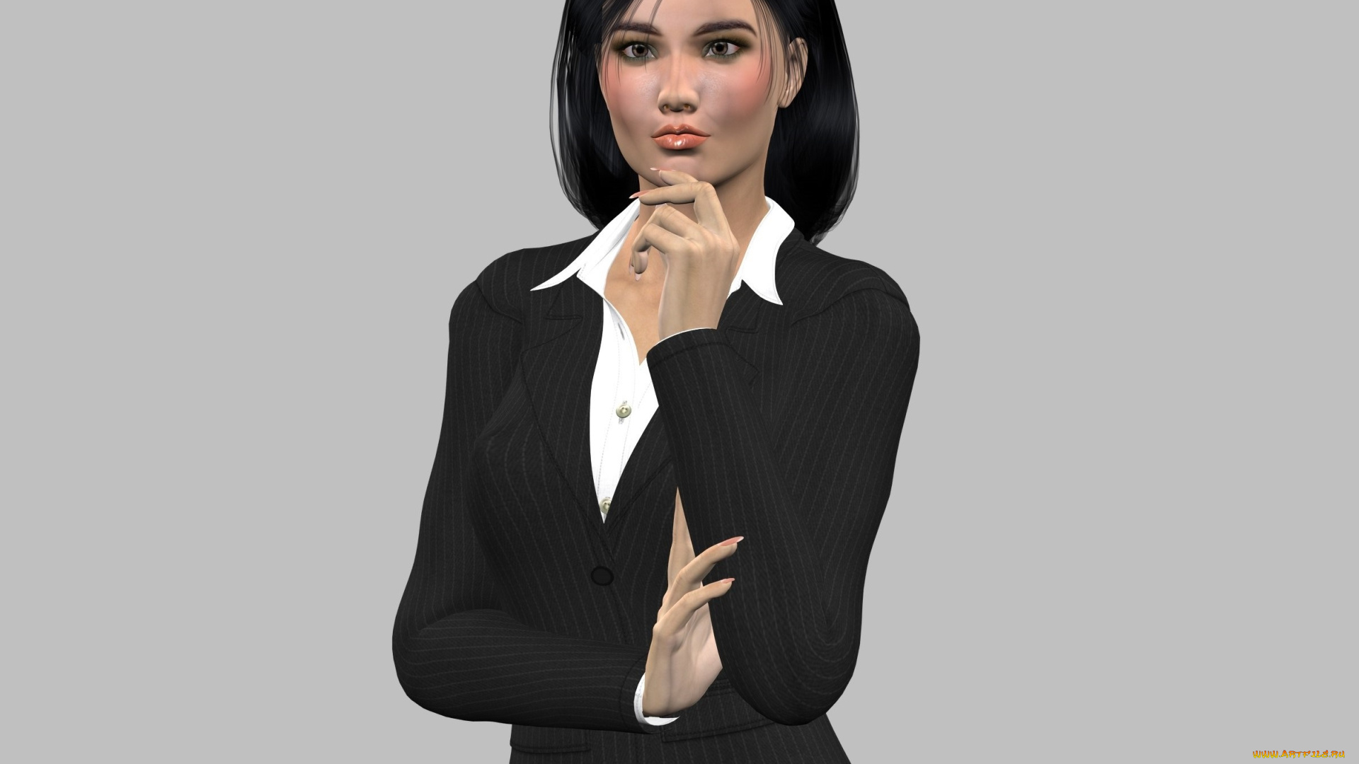 3д, графика, люди, , people, девушка, взгляд, фон