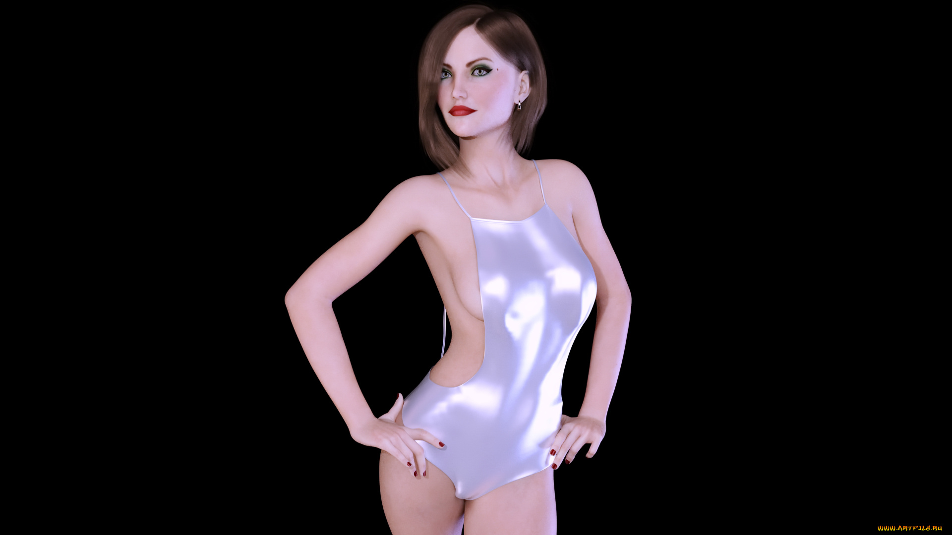 3д, графика, люди, , people, взгляд, фон, девушка