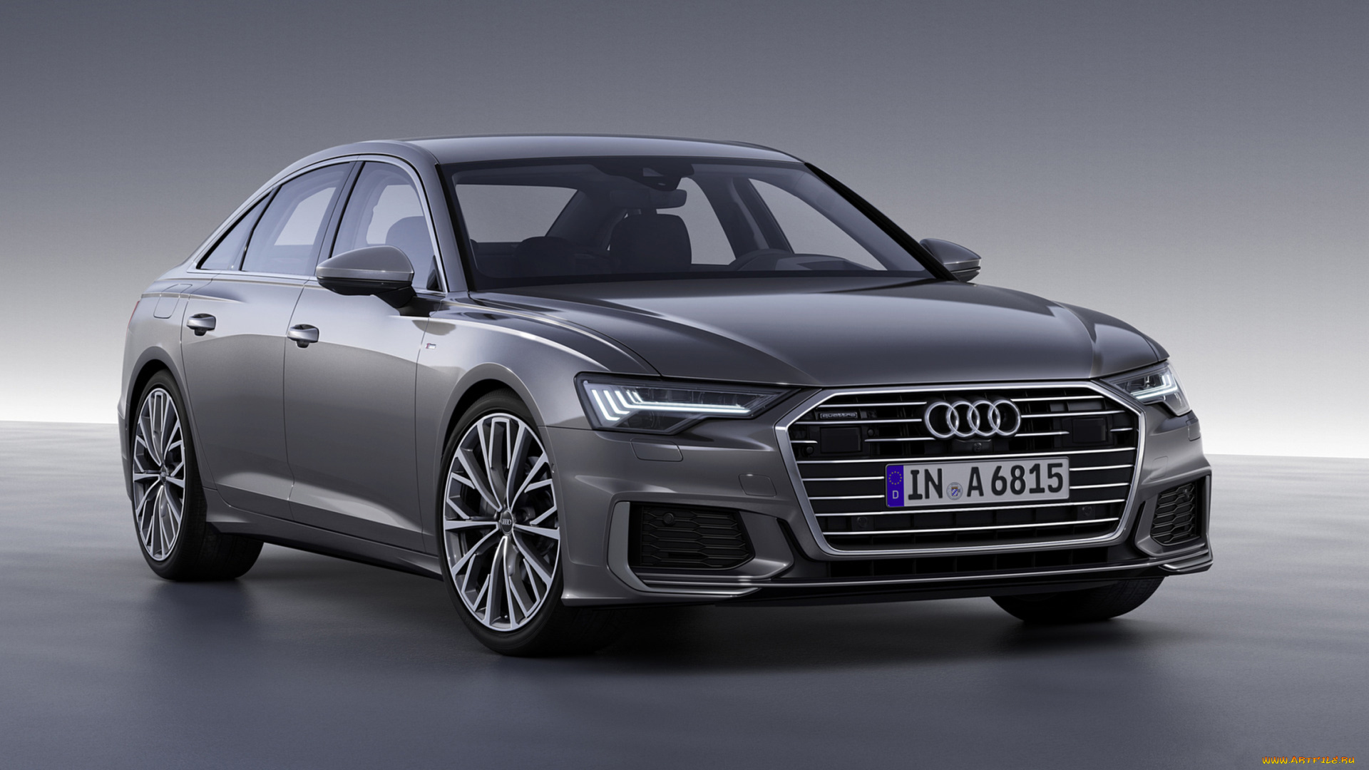 audi, a6, 2019, автомобили, audi, a6, 2019, серый
