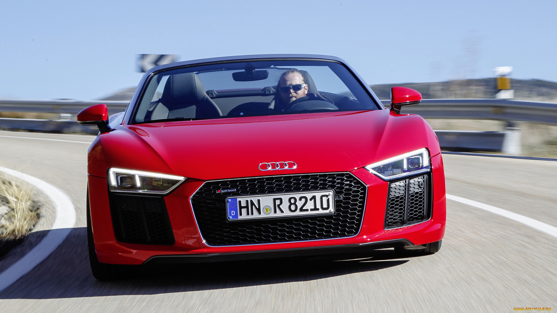 audi, r8, spyder, v10, rws, 2018, автомобили, audi, красный, 2018, rws, v10, spyder, r8