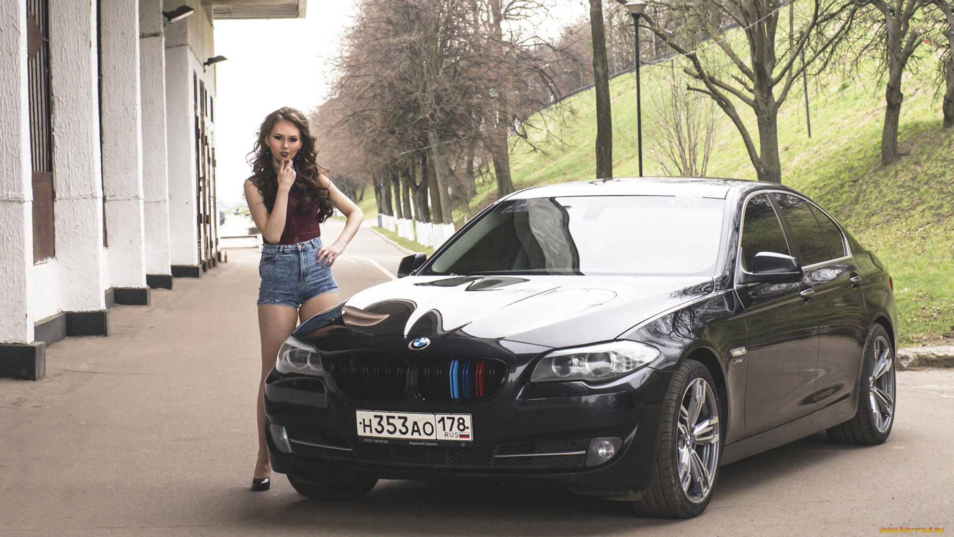 автомобили, -авто, с, девушками, bmw