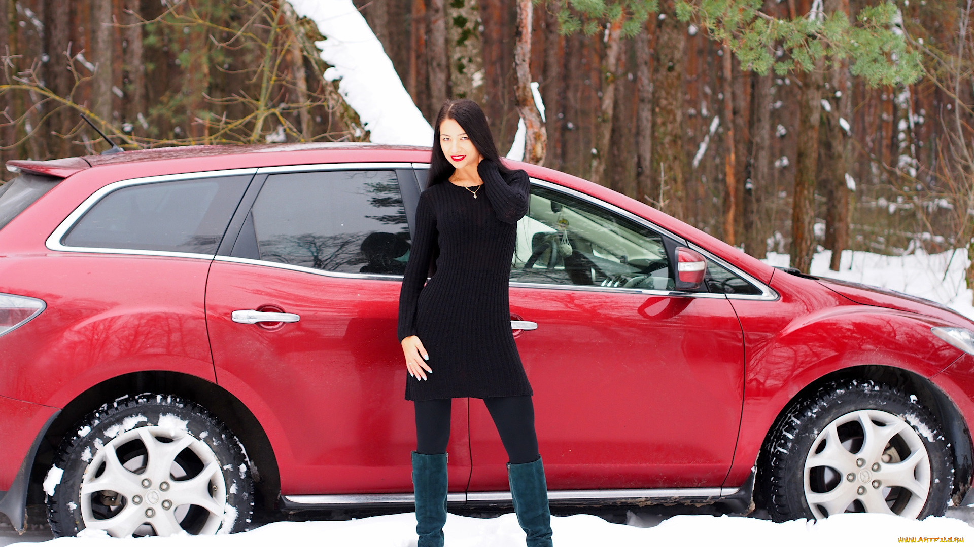 автомобили, -авто, с, девушками, mazda