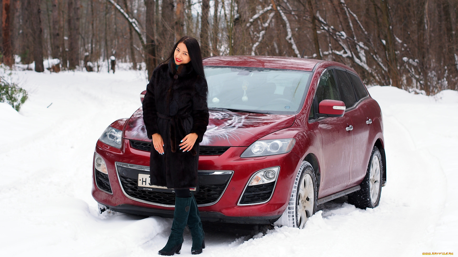 автомобили, -авто, с, девушками, mazda